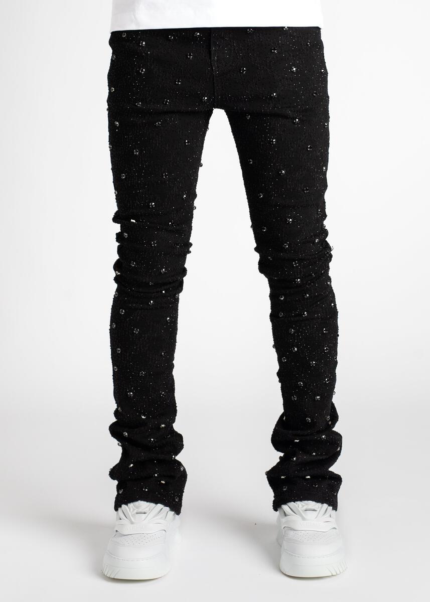 Guapi All Black Embellished Denim