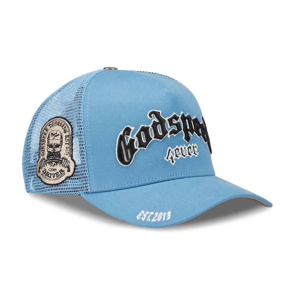 Godspeed "Forever" Baby Blue Trucker
