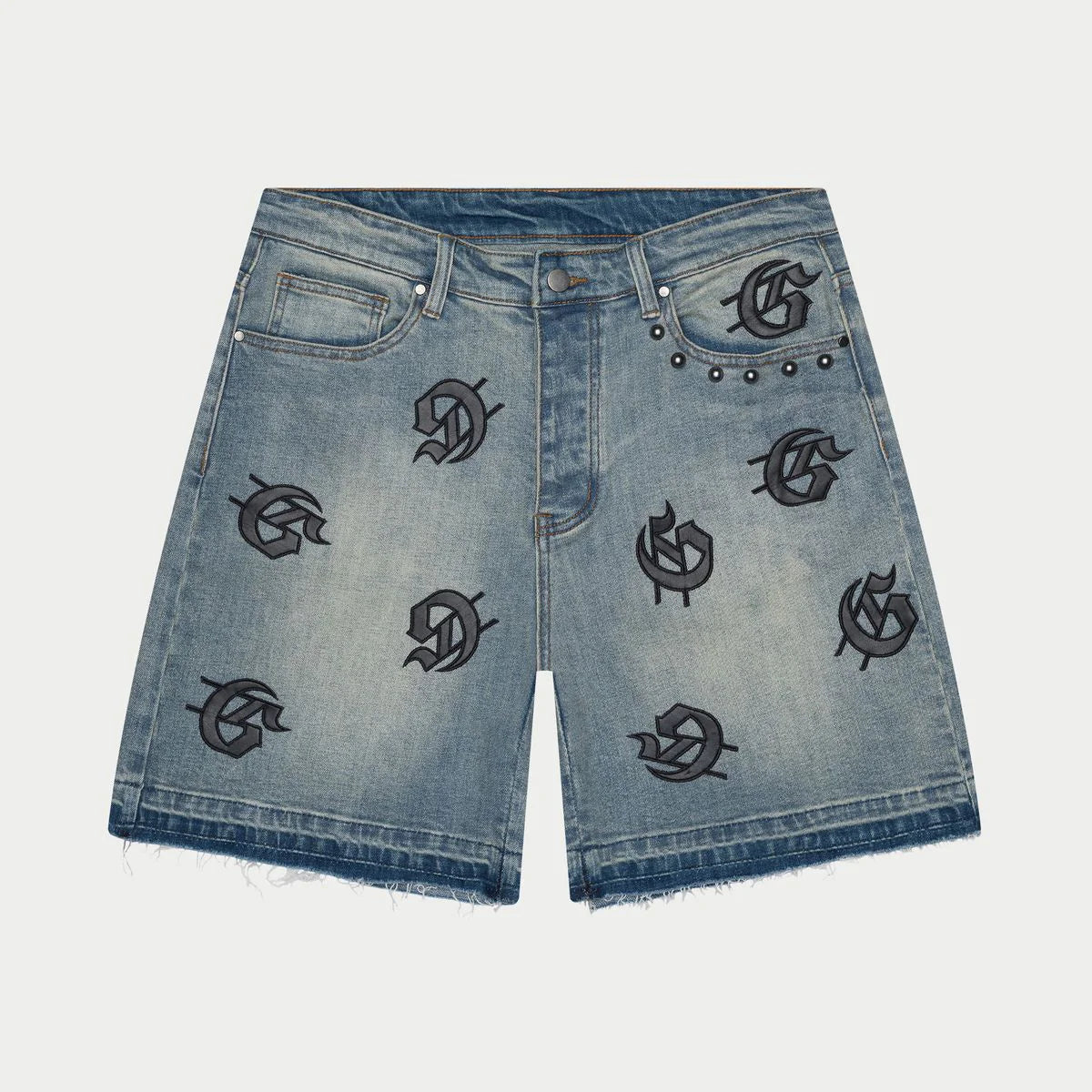 Godspeed "Infinity" Light Wash Jean Shorts