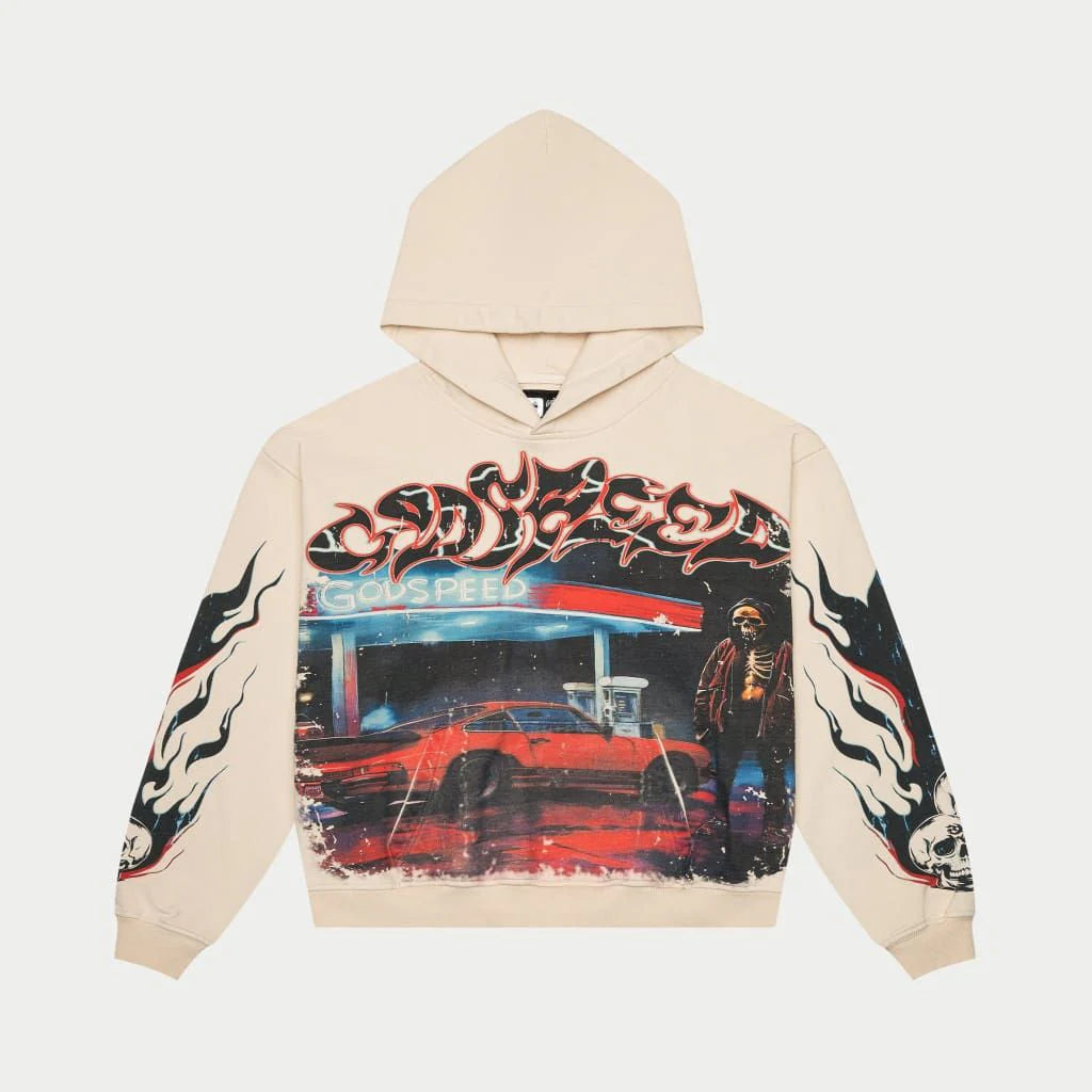 Godspeed "Pit Stop" Hoodie (Bone)