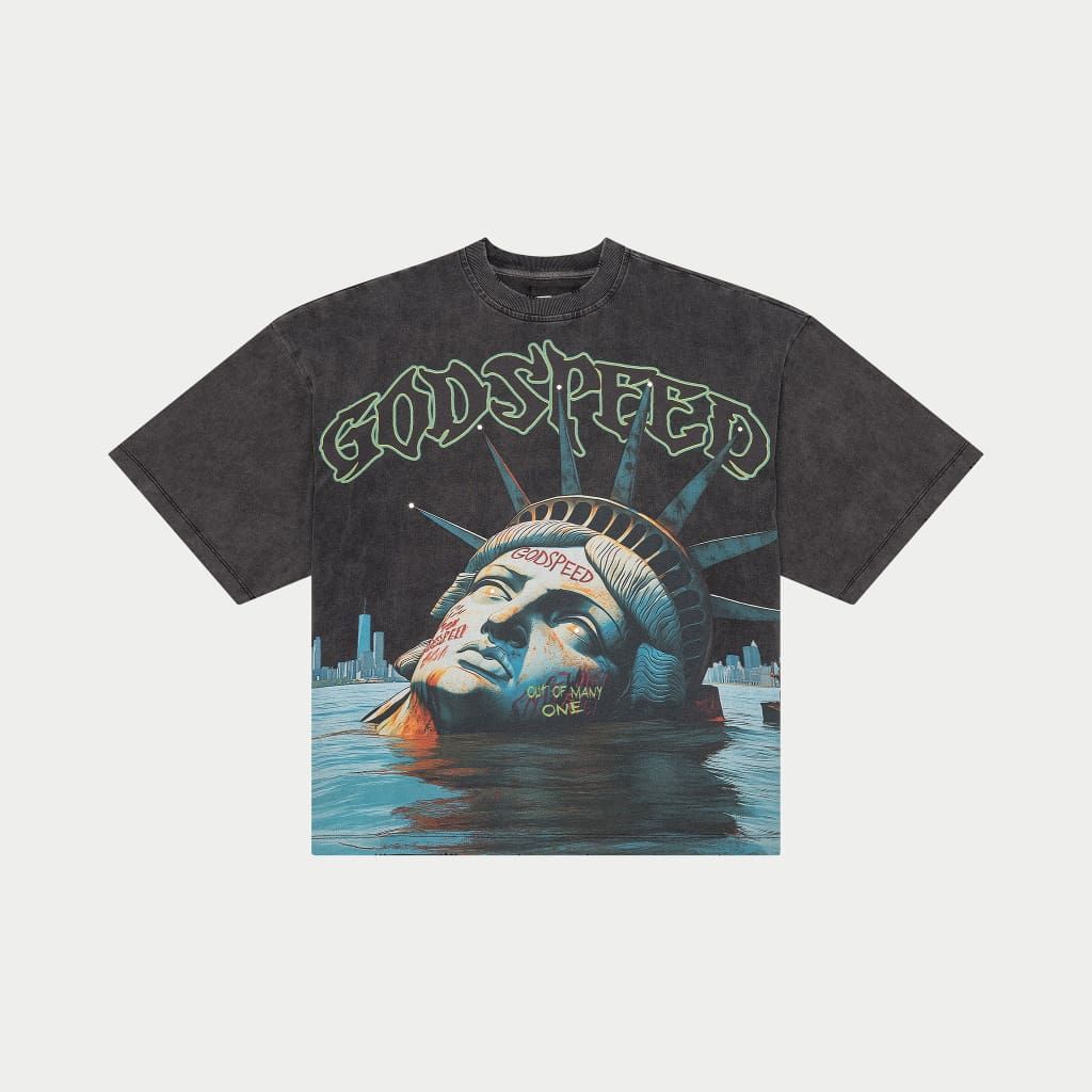 Godspeed Sunken Liberty T-Shirt (Black Washed)