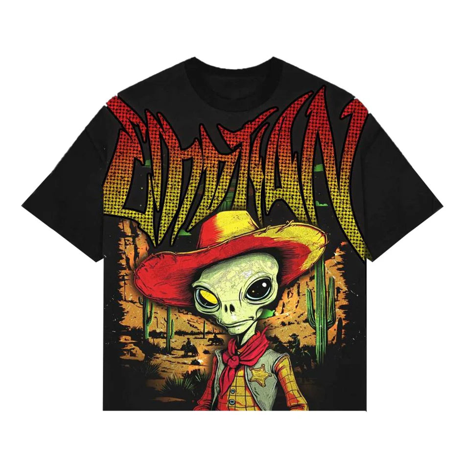 Mixed Emotions "Ranger" Black Rhinestone T-Shirt