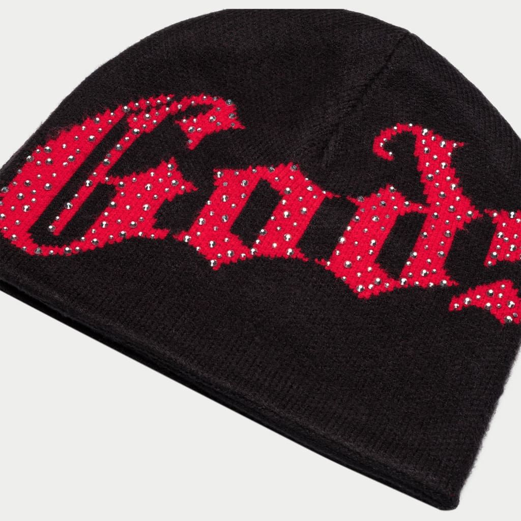 Godspeed "OG Logo" Black/Red Studded Beanie