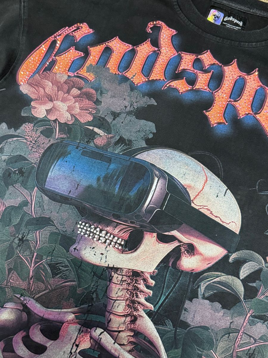 Godspeed "Vision Flowers" VVS Black Wash Long Sleeve