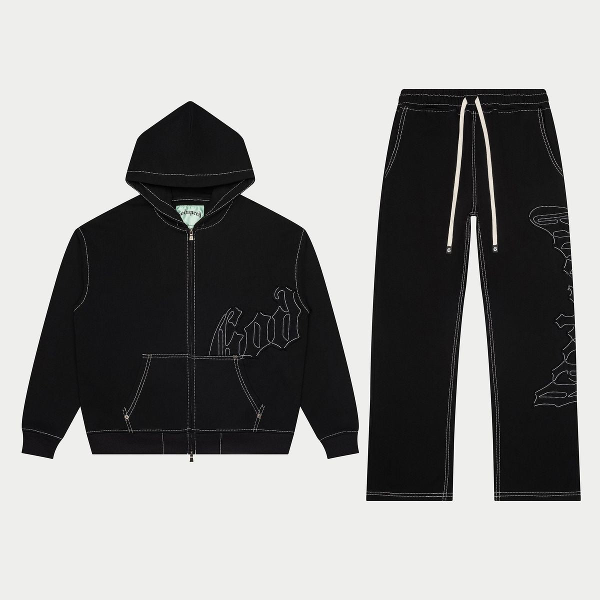 Godspeed "Black Stitched" Og Logo Full Sweatsuit