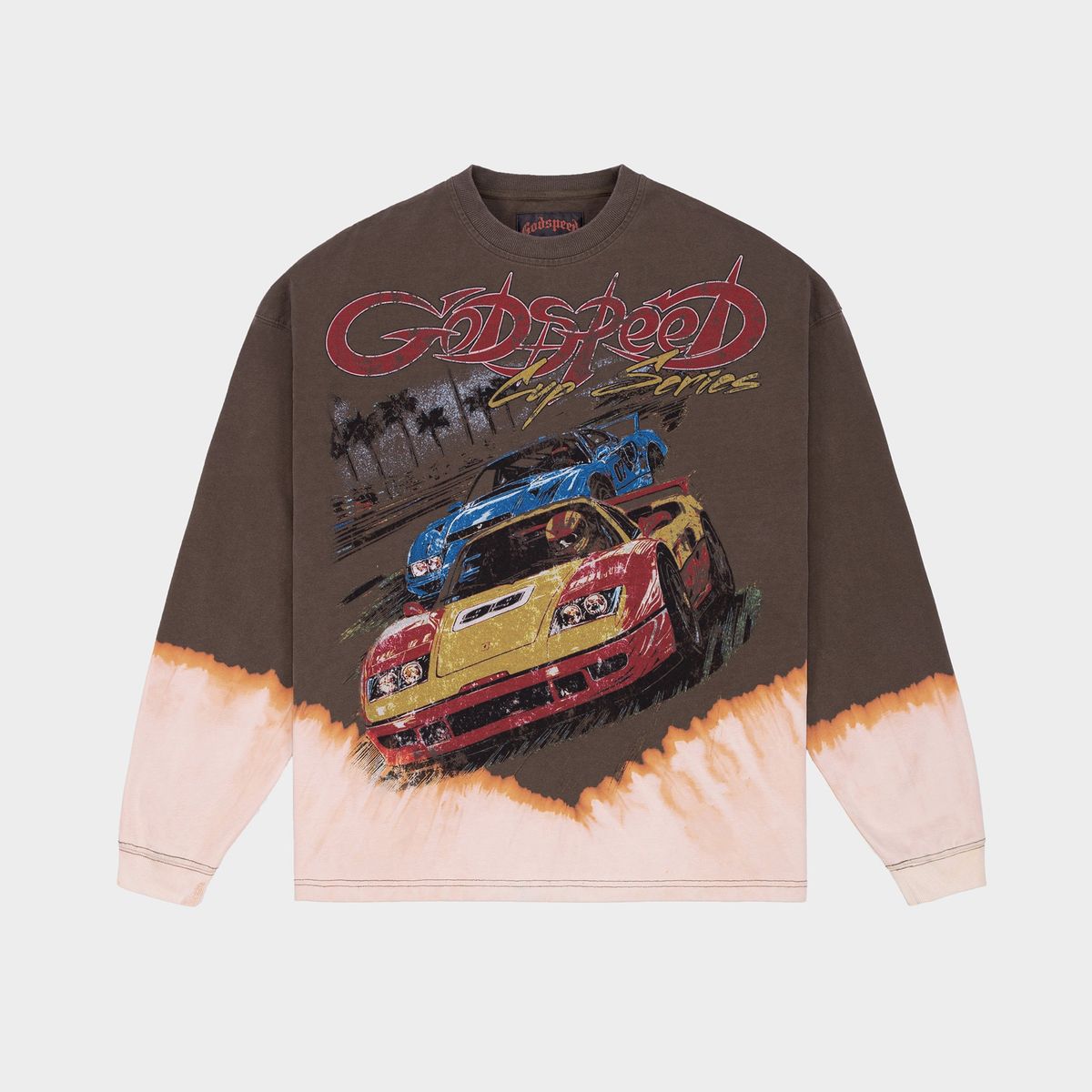 Godspeed "F.T.W" Brown Bleached Long Sleeve