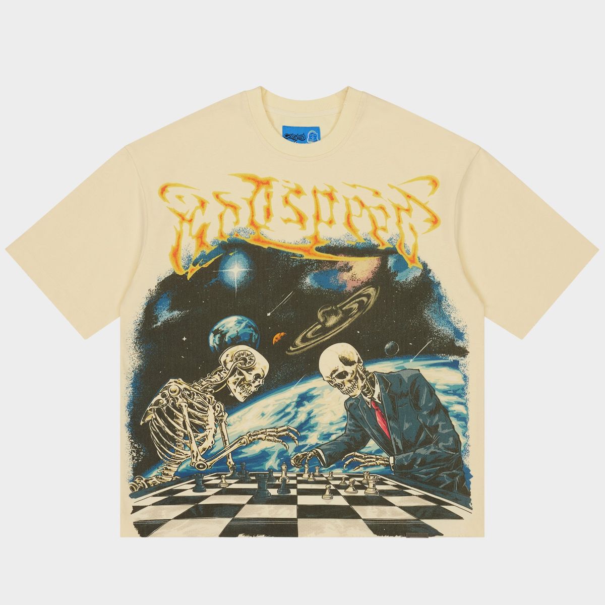 Godspeed "Checkmate 2" Bone T-Shirt