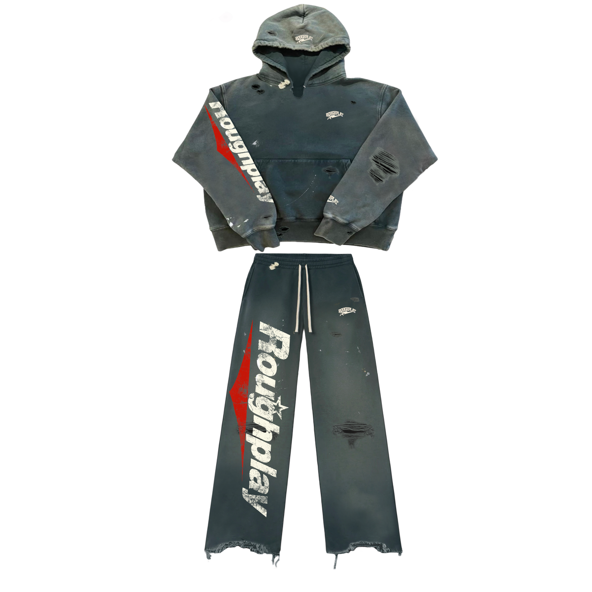 Roughplay "Green/Red" Straight Leg Full Sweatsuit