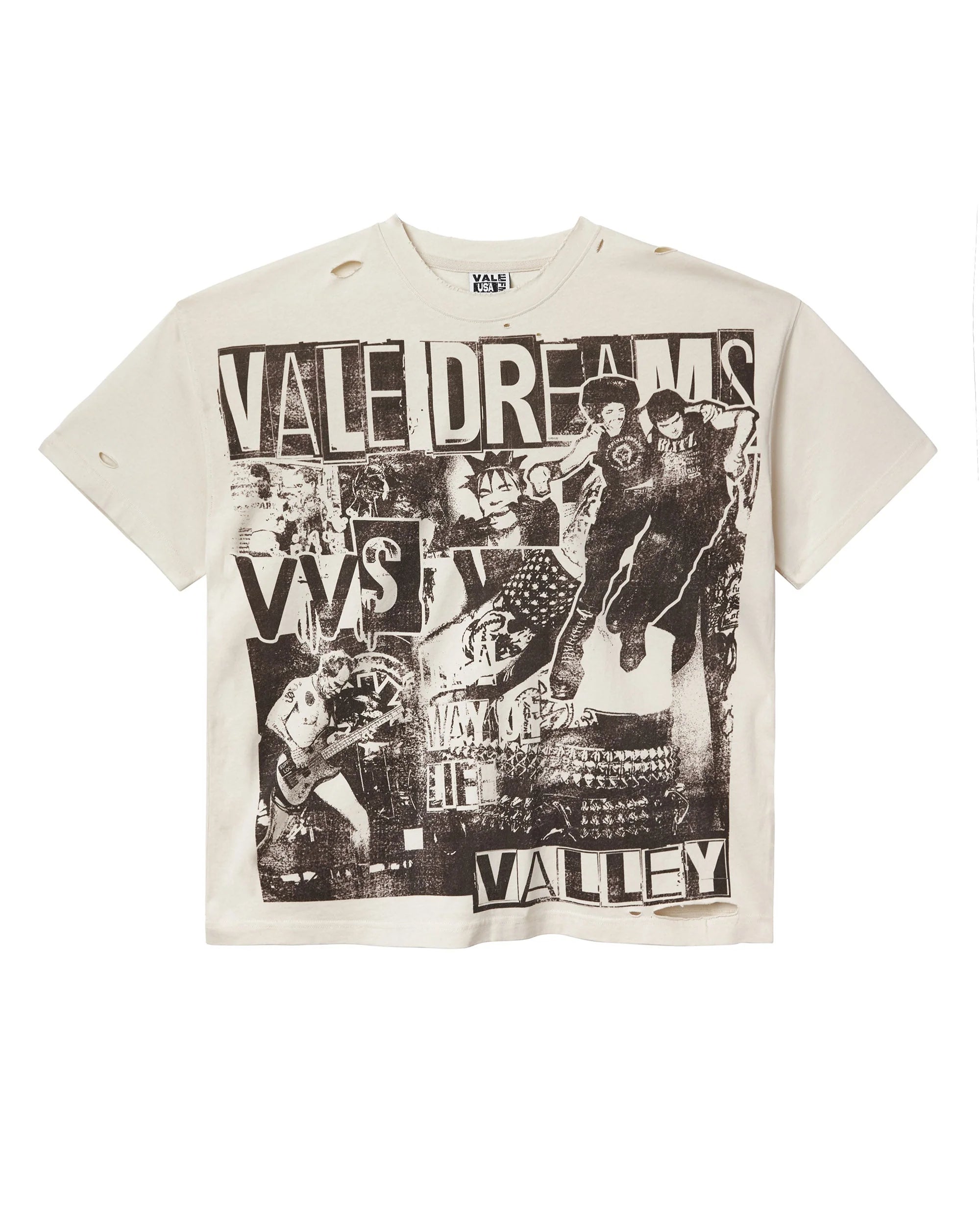 Vale "Moshpit" White T-Shirt