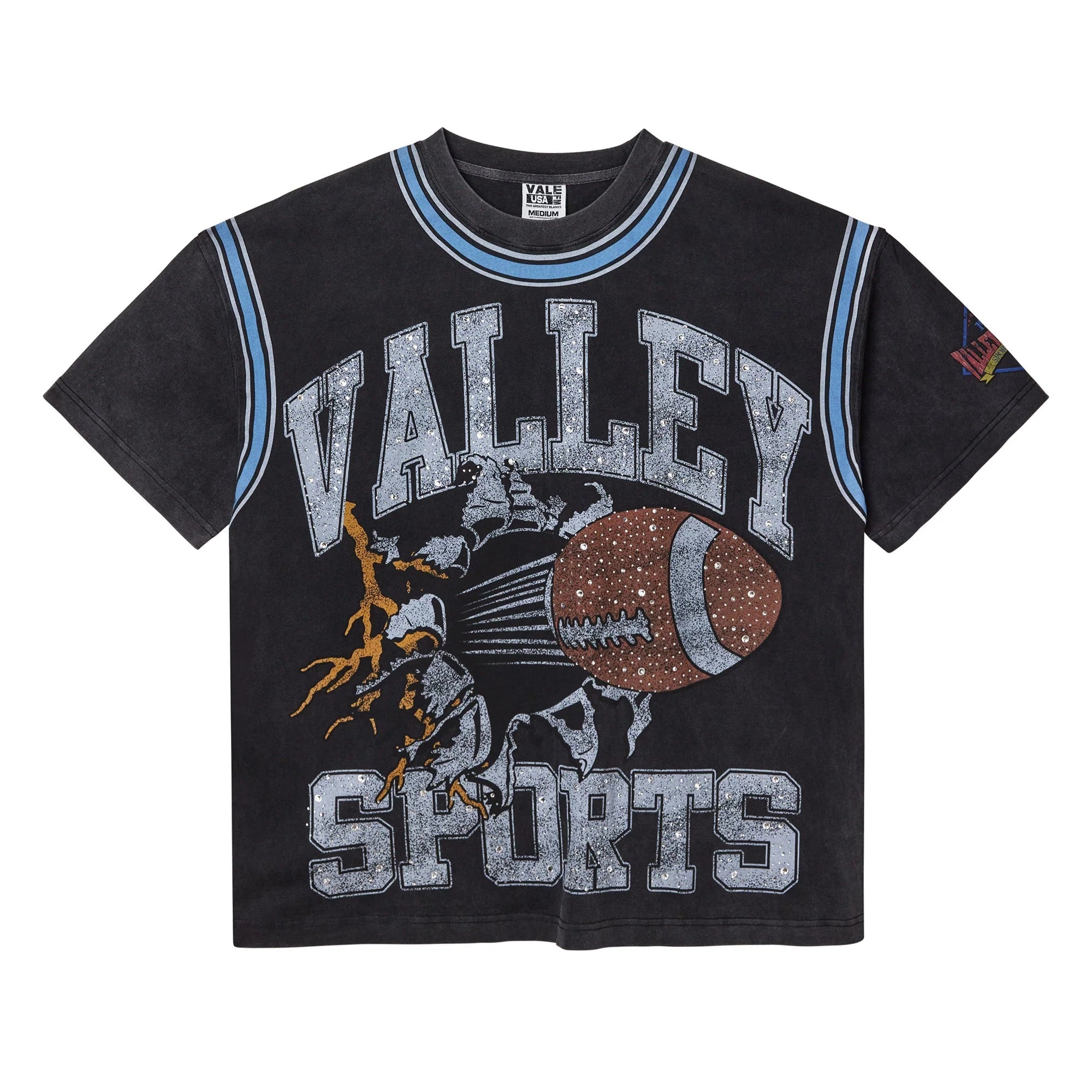 Vale "Classic Football Bling" Black T-Shirt