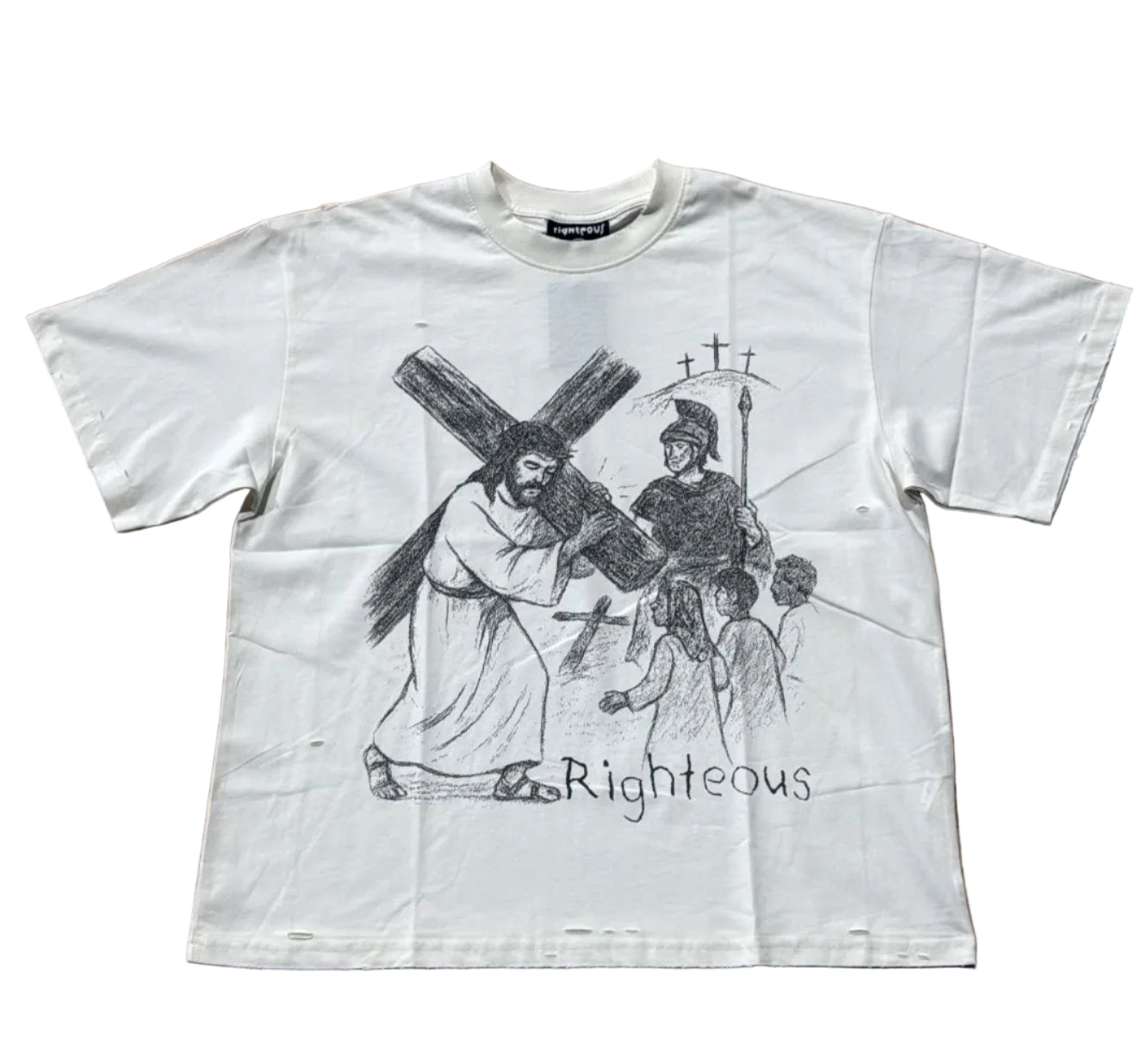 We Are Righteous "Jesus Holding Cross" T-Shirt
