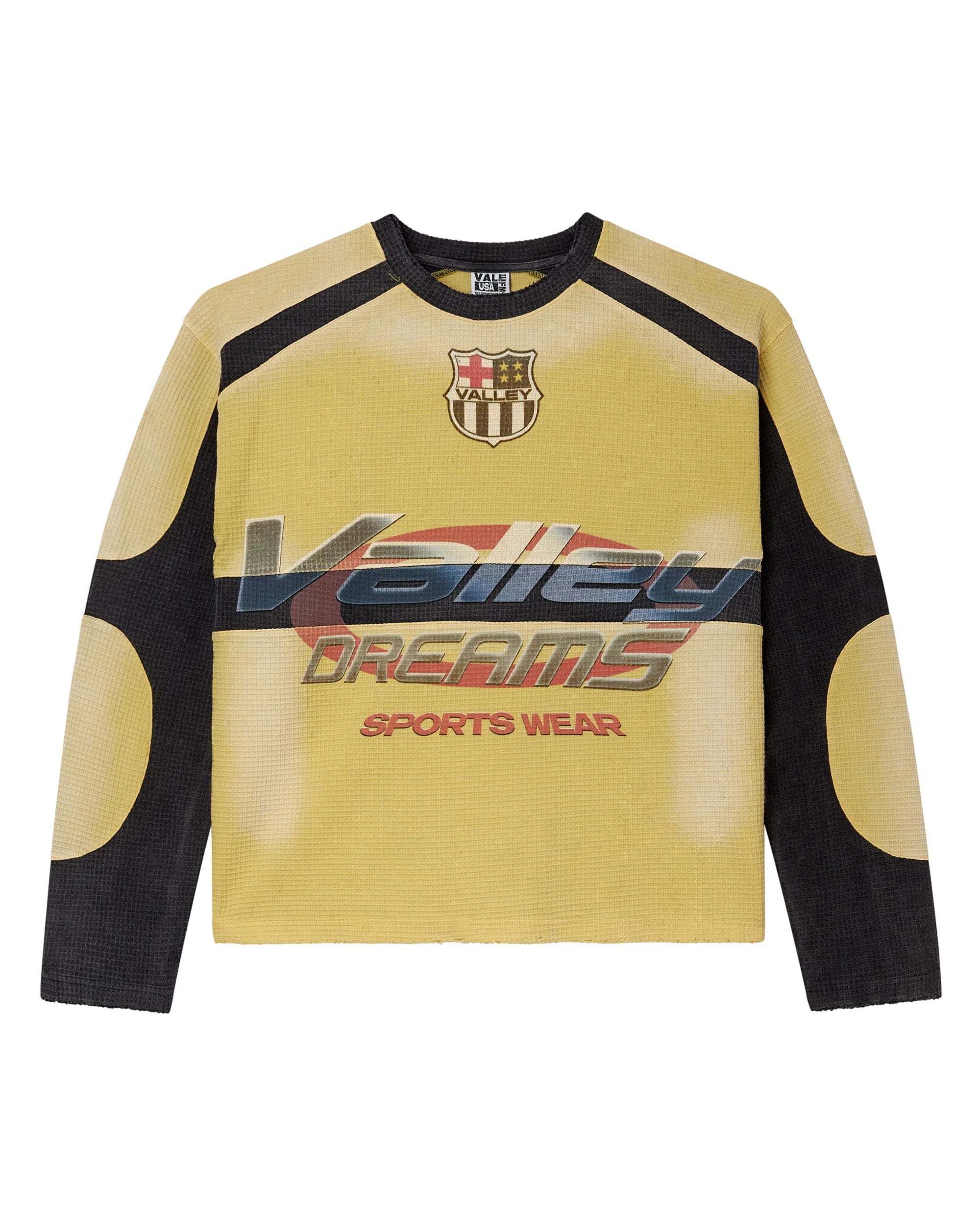 Vale "Motocroxxx" Yellow Thermal Long Sleeve
