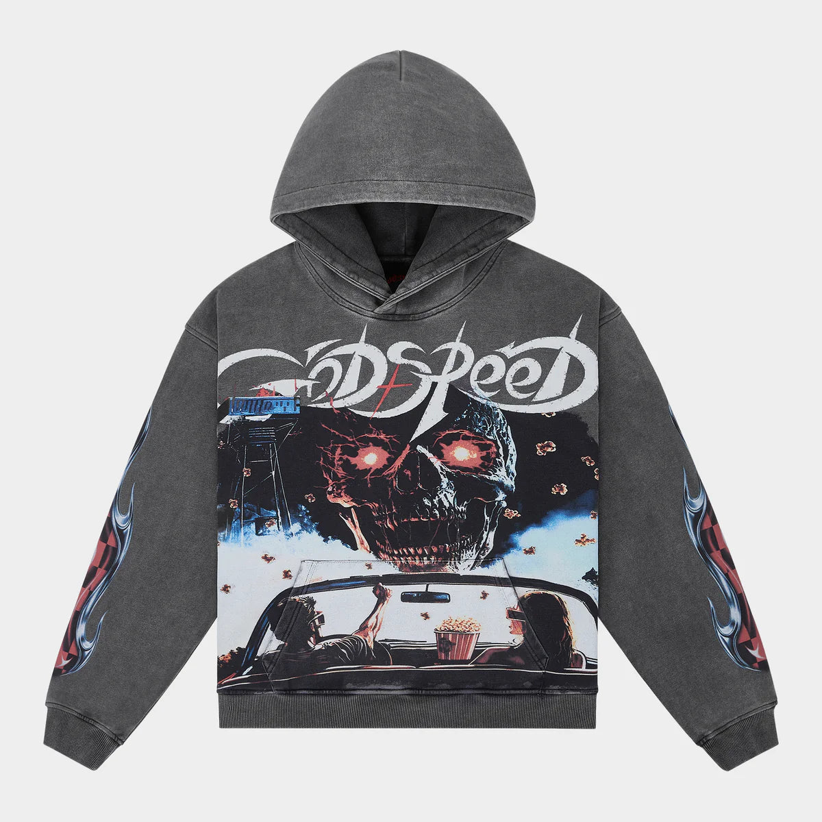 Godspeed "Drive In" Hoodie (Grey Wash)