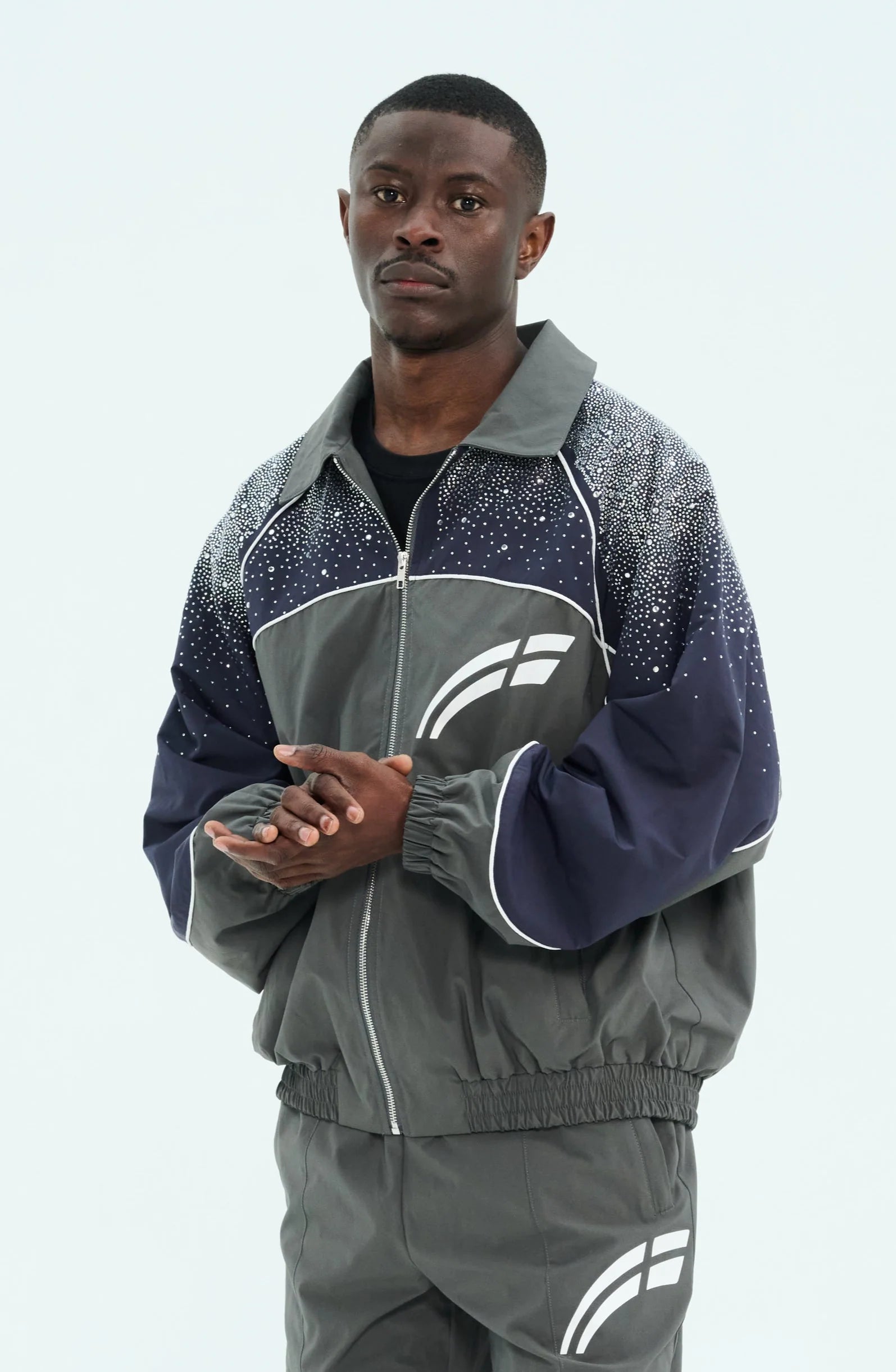 RVS Labs Navy / Charcoal "Astral" Zip Windbreaker