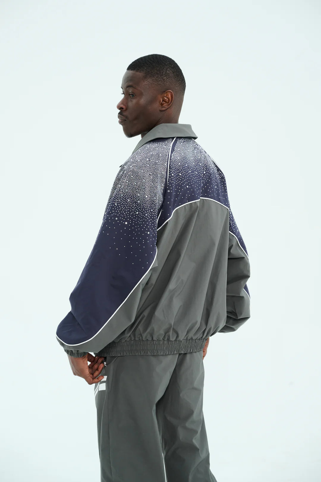 RVS Labs Navy / Charcoal "Astral" Zip Windbreaker
