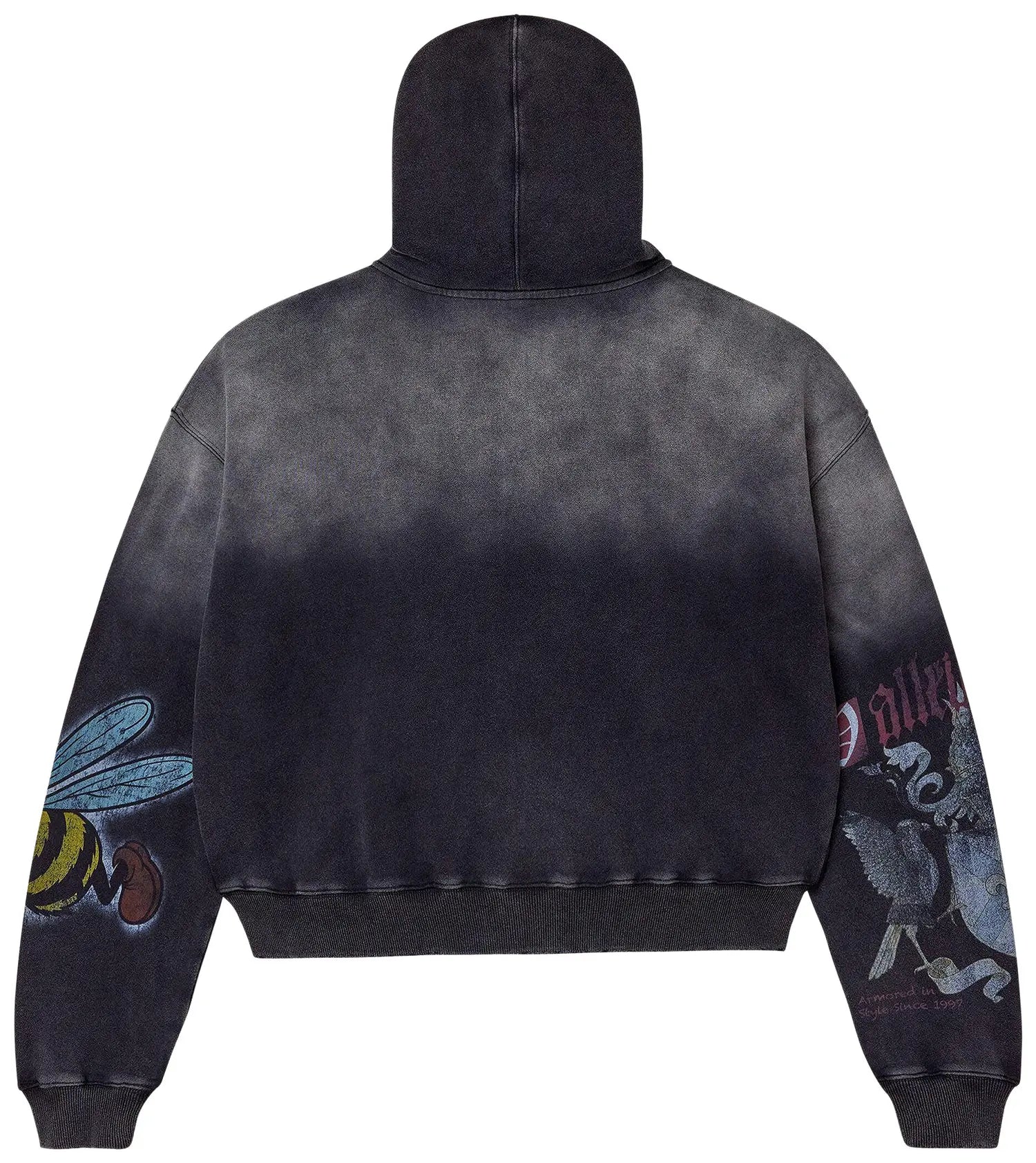 Vale "Blasted" Black Zip-Up Hoodie