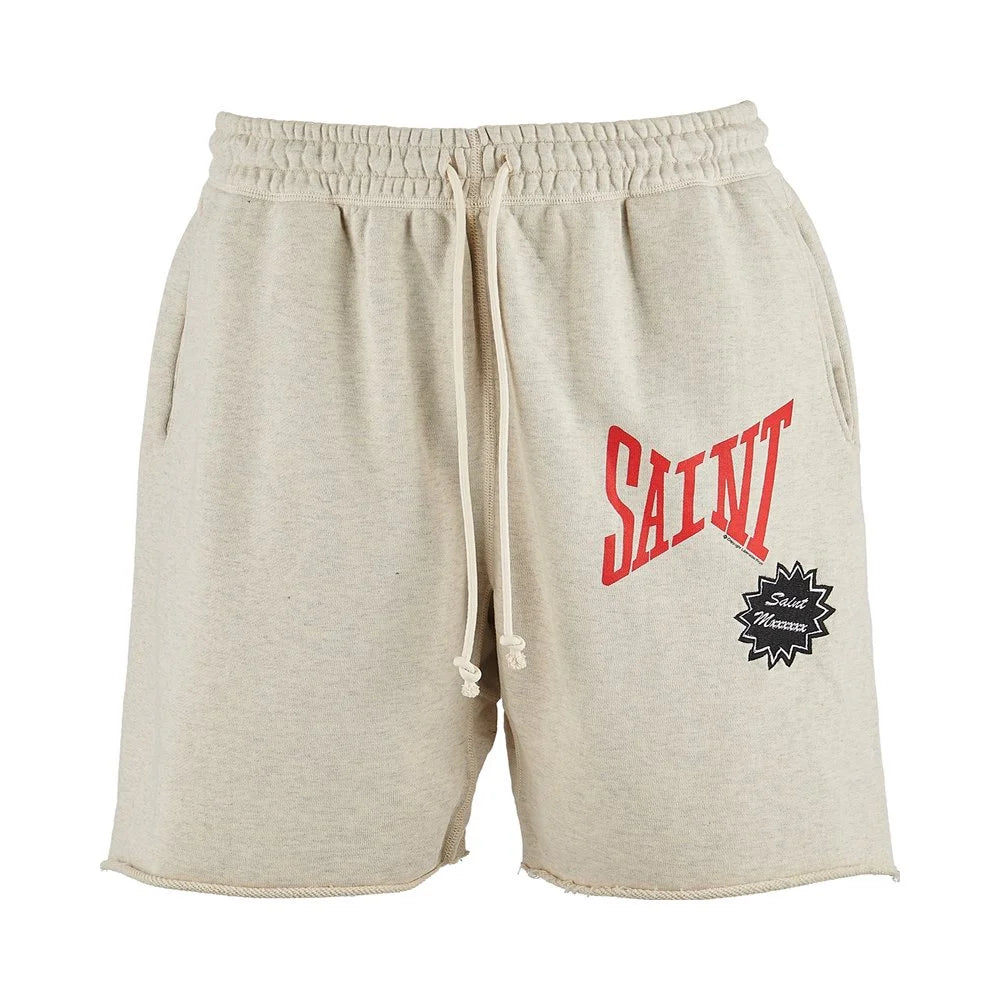 Saint Michael Mxxxxxx Cotton Shorts Grey