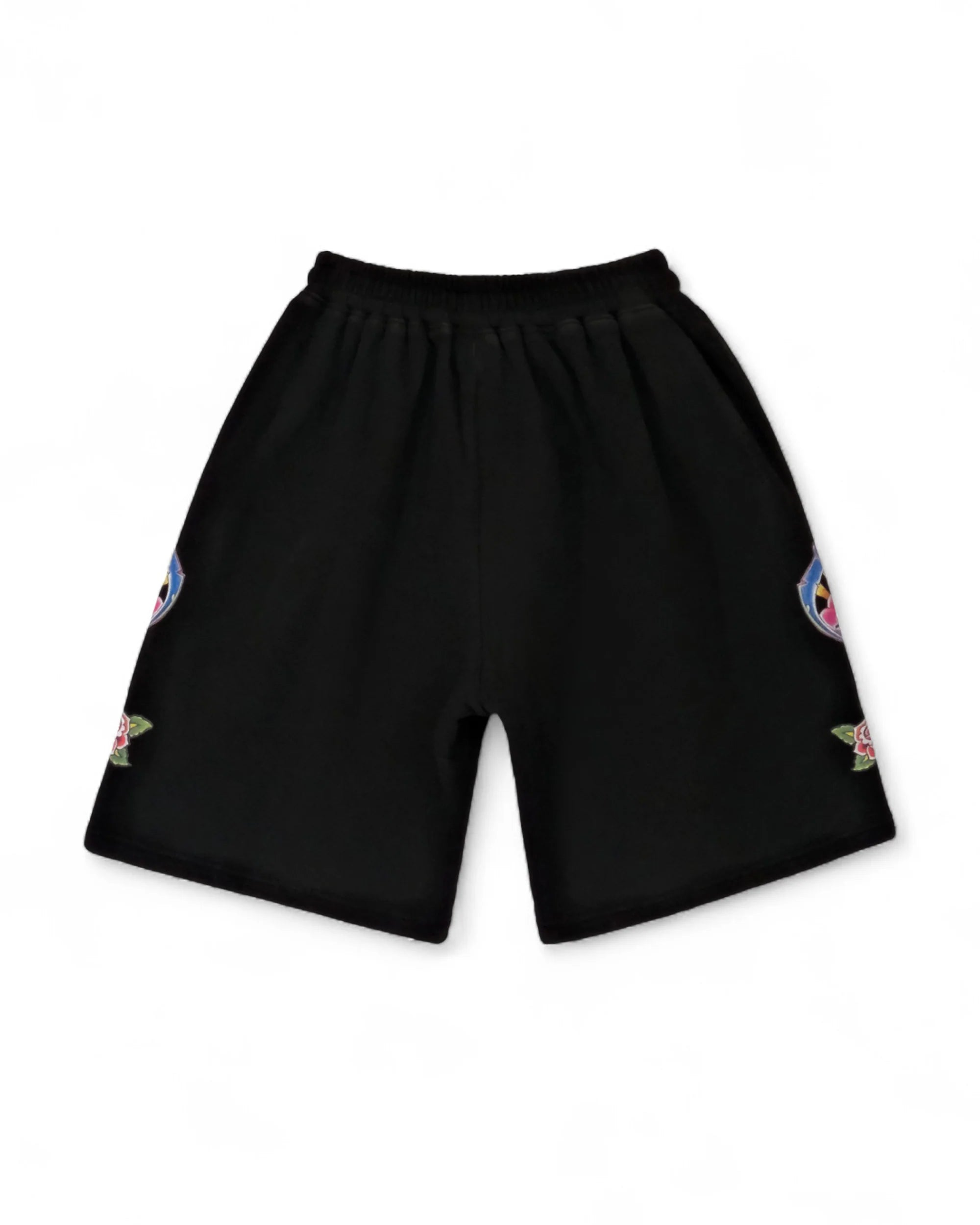 We Are Righteous "Black Risen King" Cotton Shorts