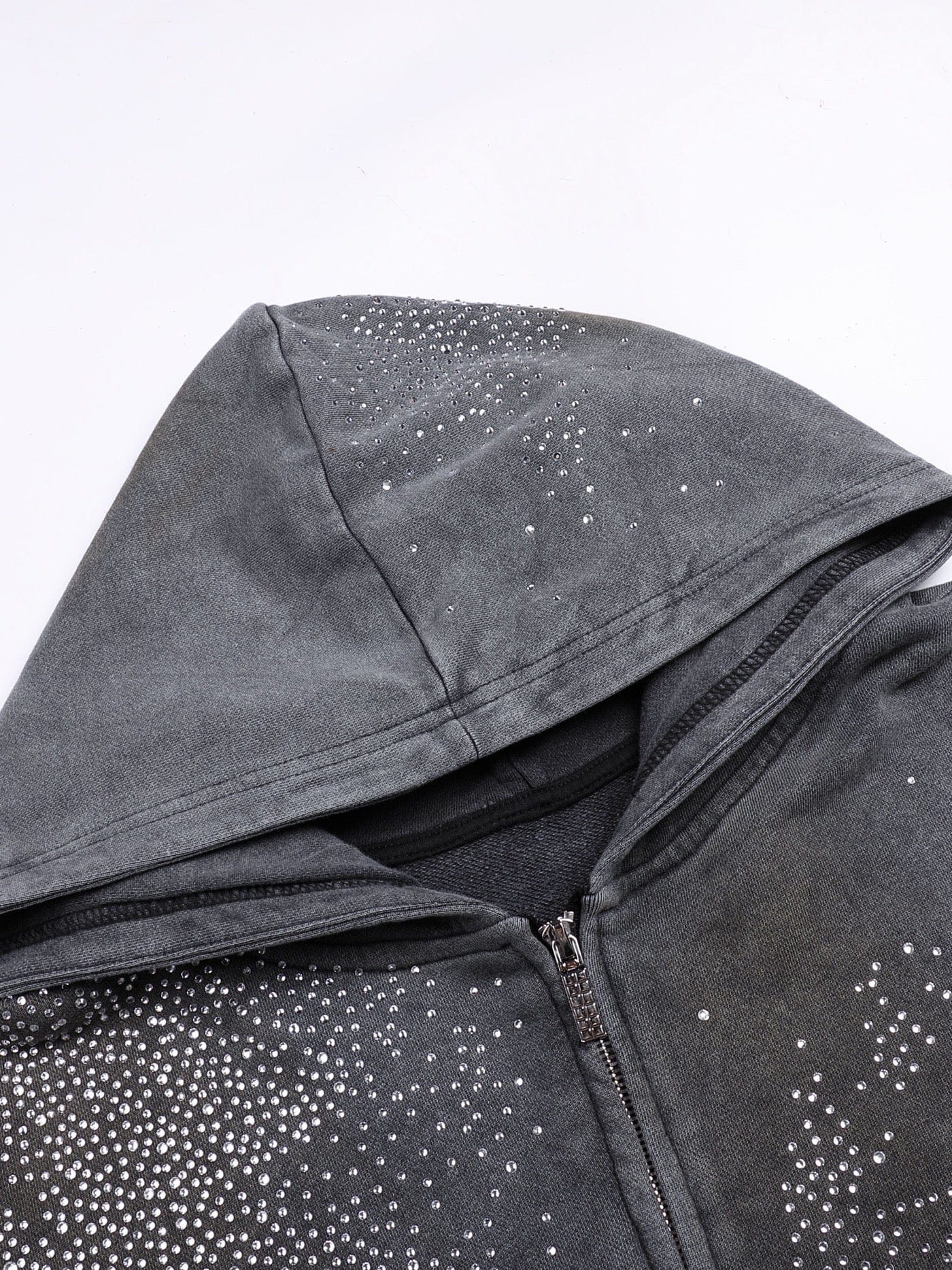 DND4DES "Diamond Distress" Zip-Up Hoodie