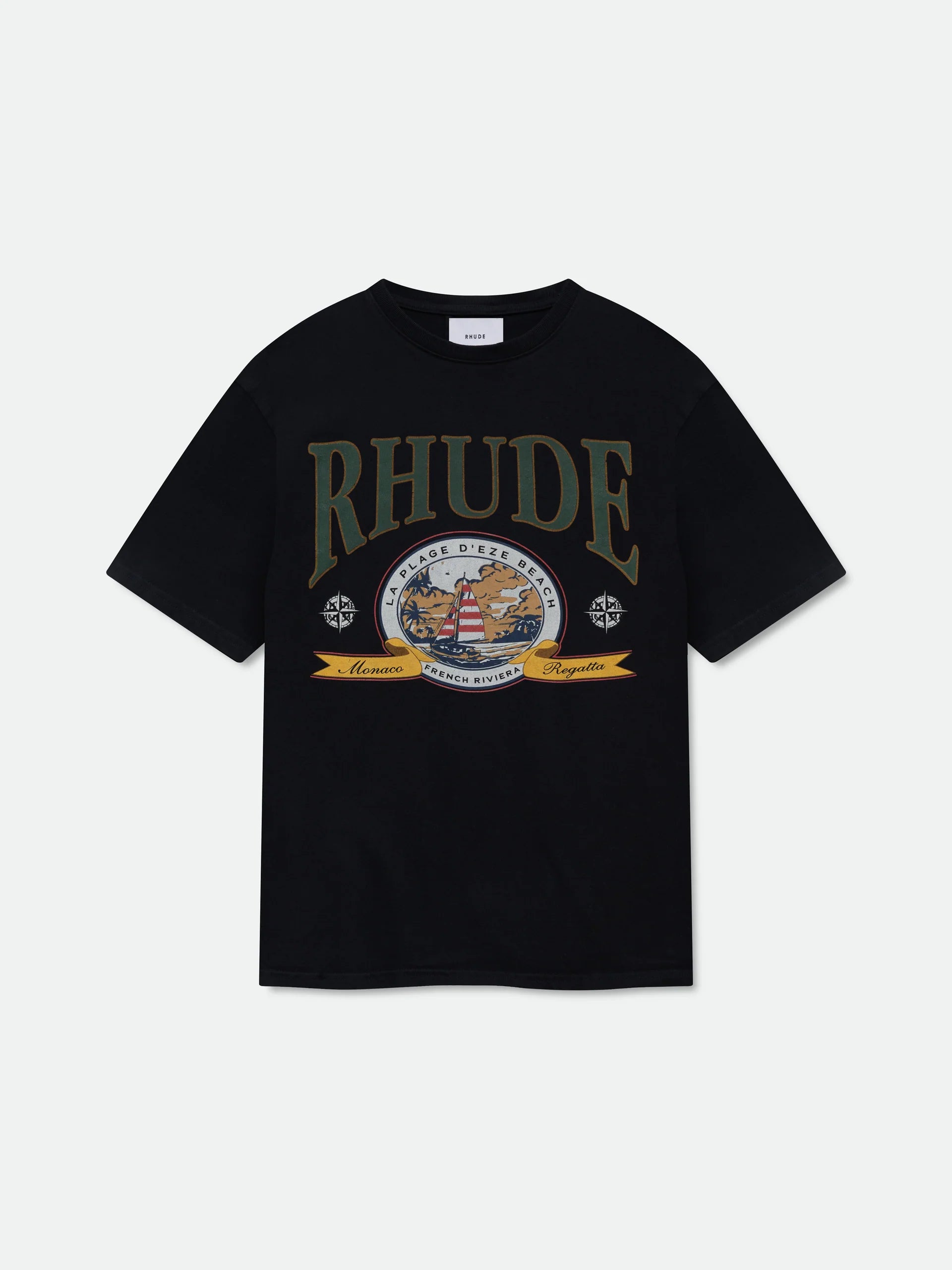 Rhude "Monaco Regatta" Black T-Shirt