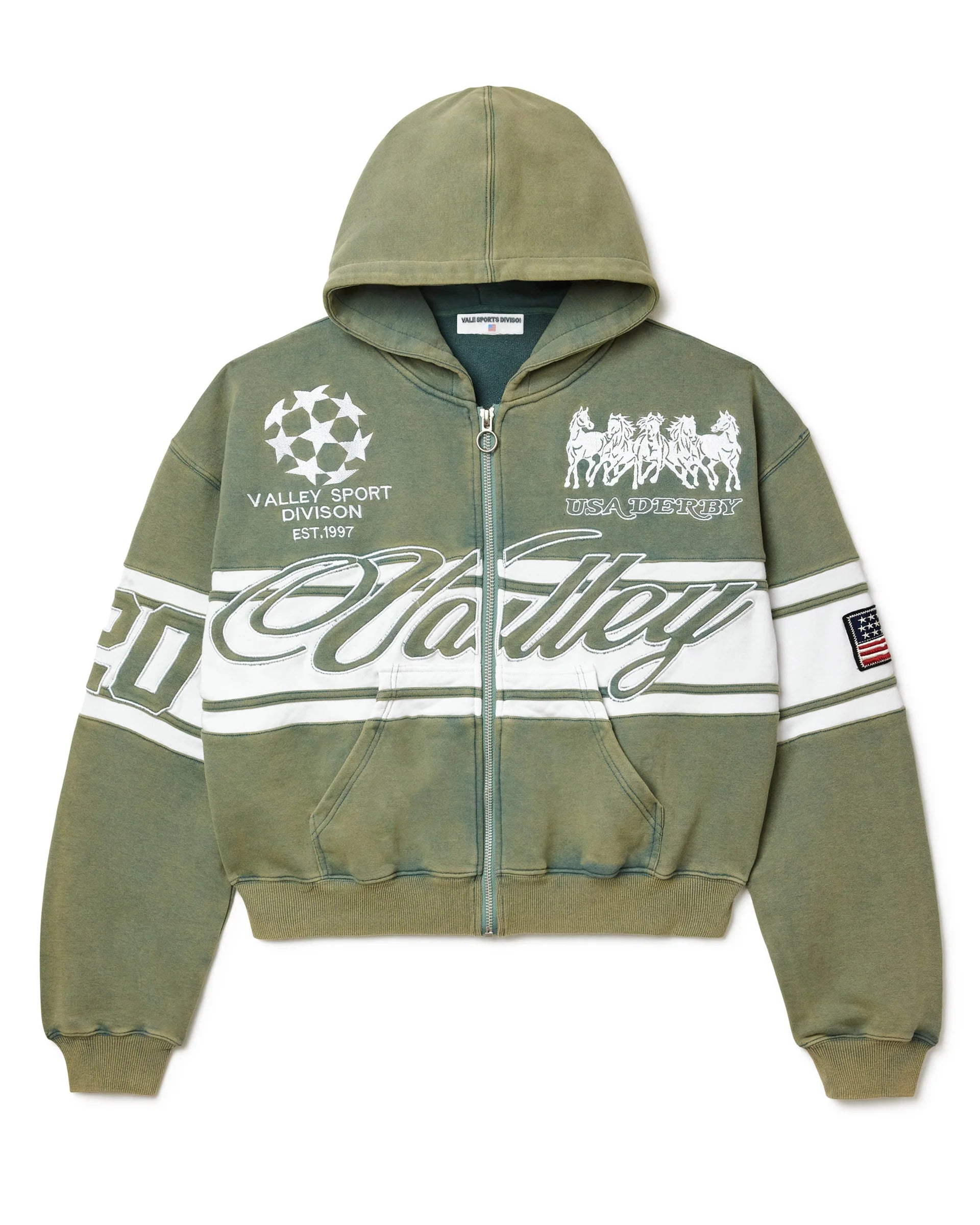 Vale "Forest Cursive" Zip-Up Hoodie