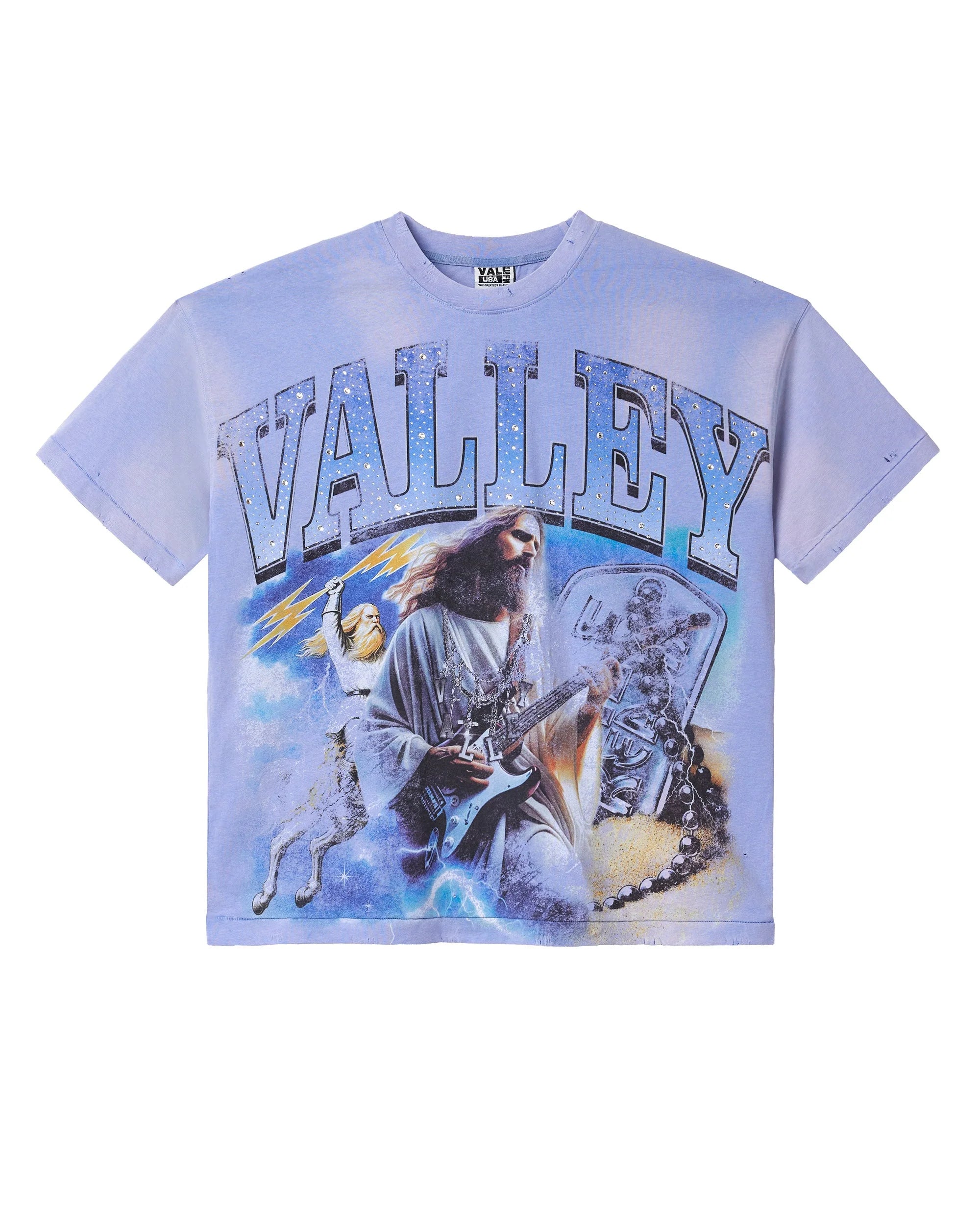 Vale "Holy Metal" Blue Bling T-Shirt