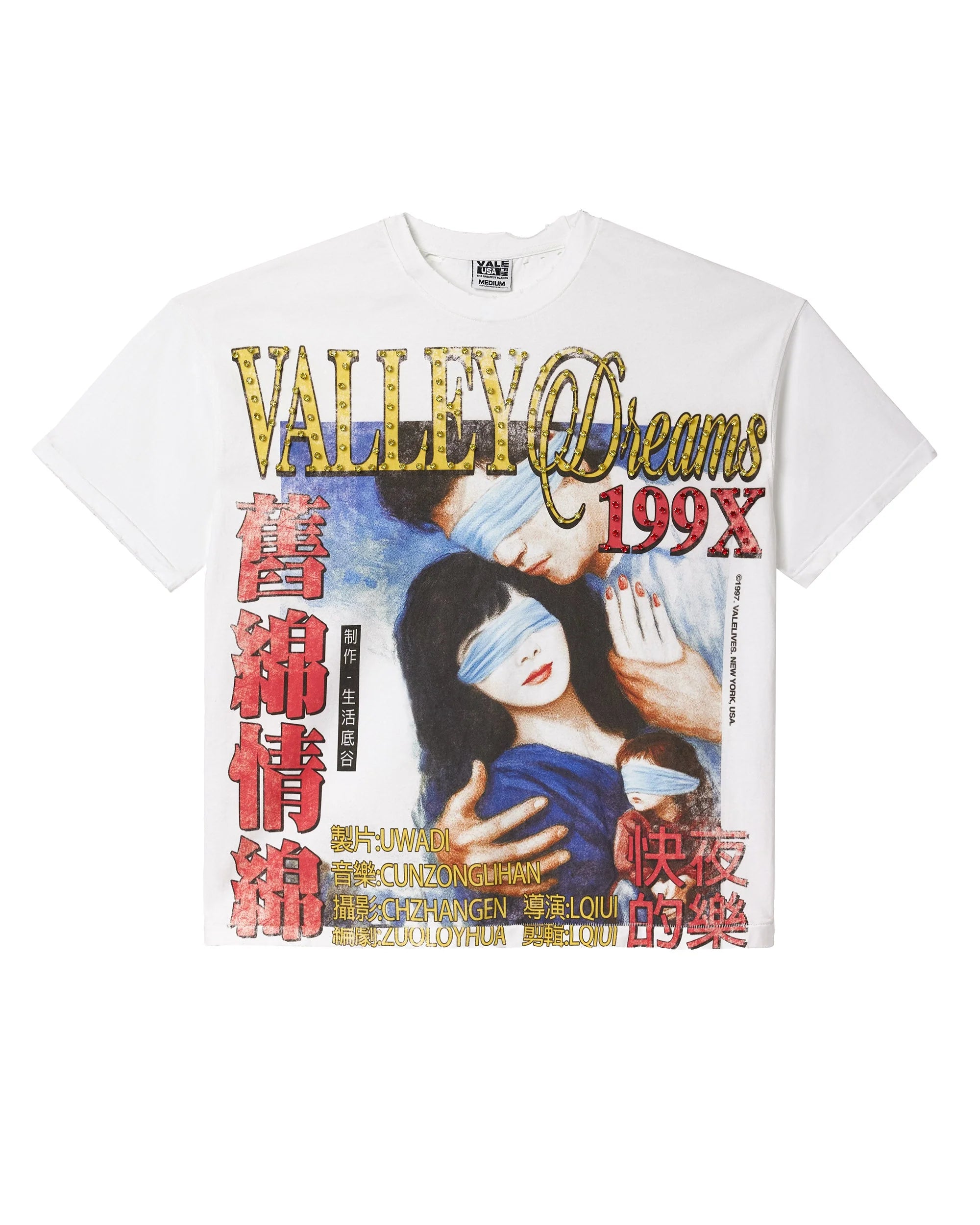 Vale "Love" Bling White T-Shirt