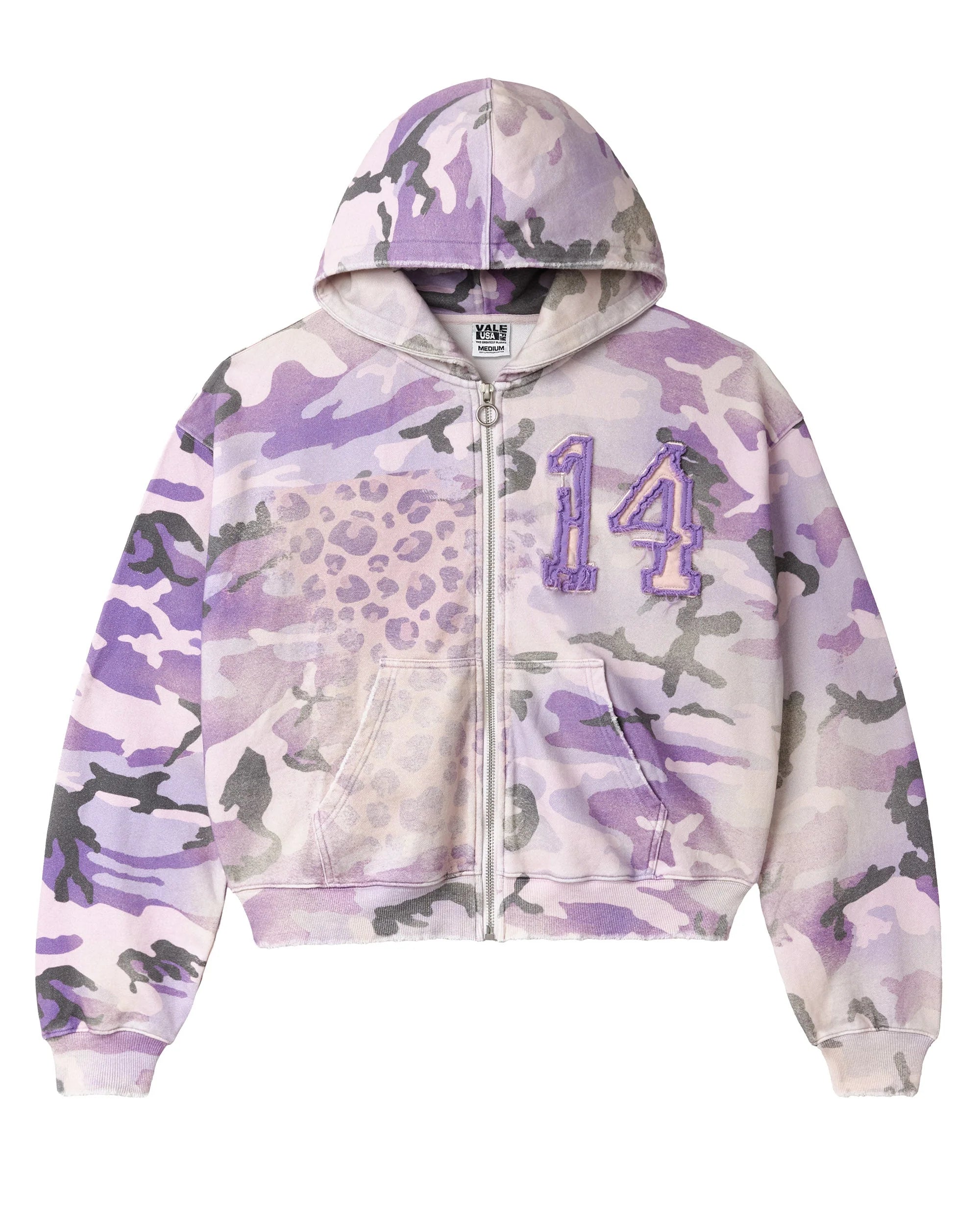 Vale "Wayne" Purple Zip-Up Hoodie
