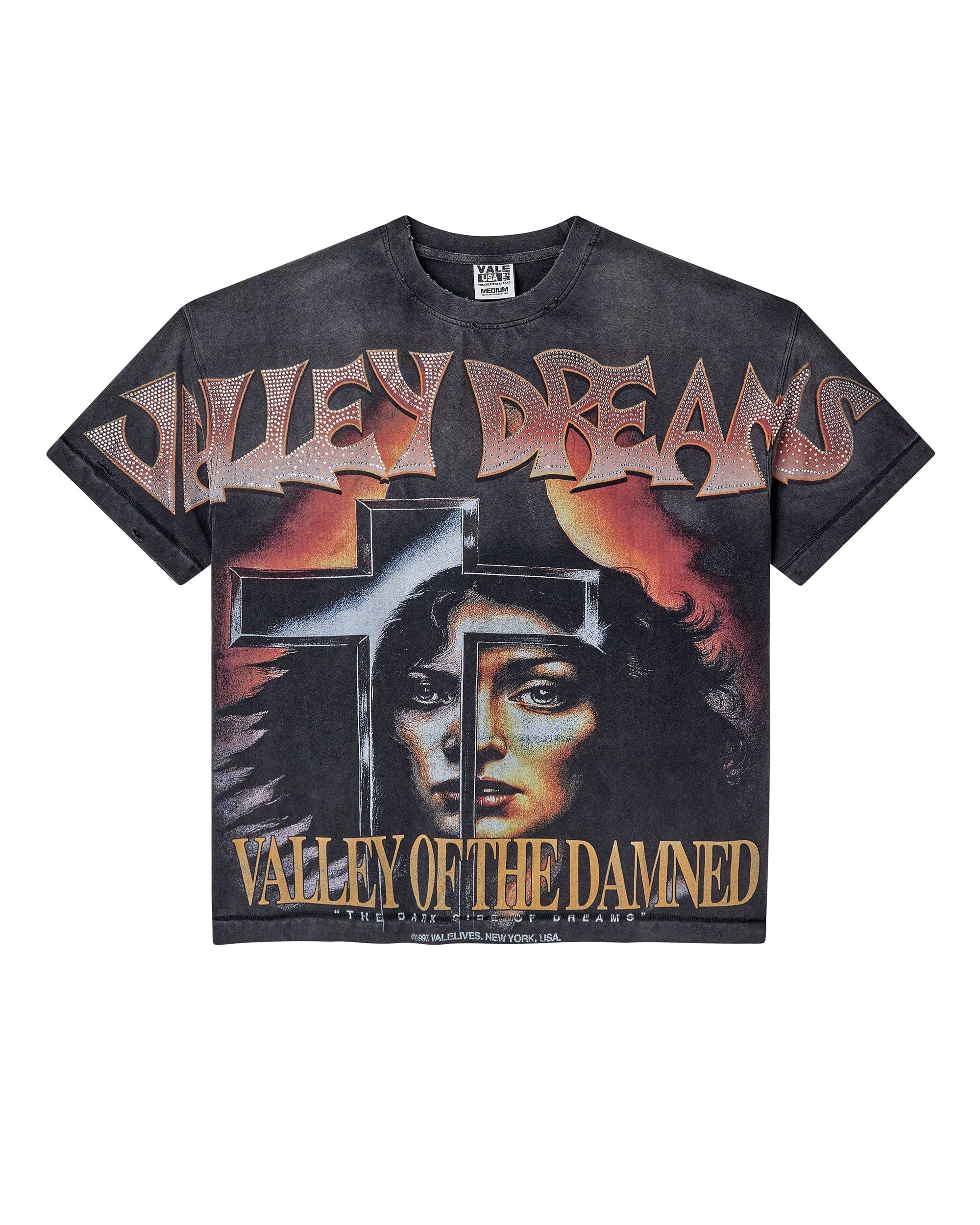 Vale "Damned" Black Bling T-Shirt