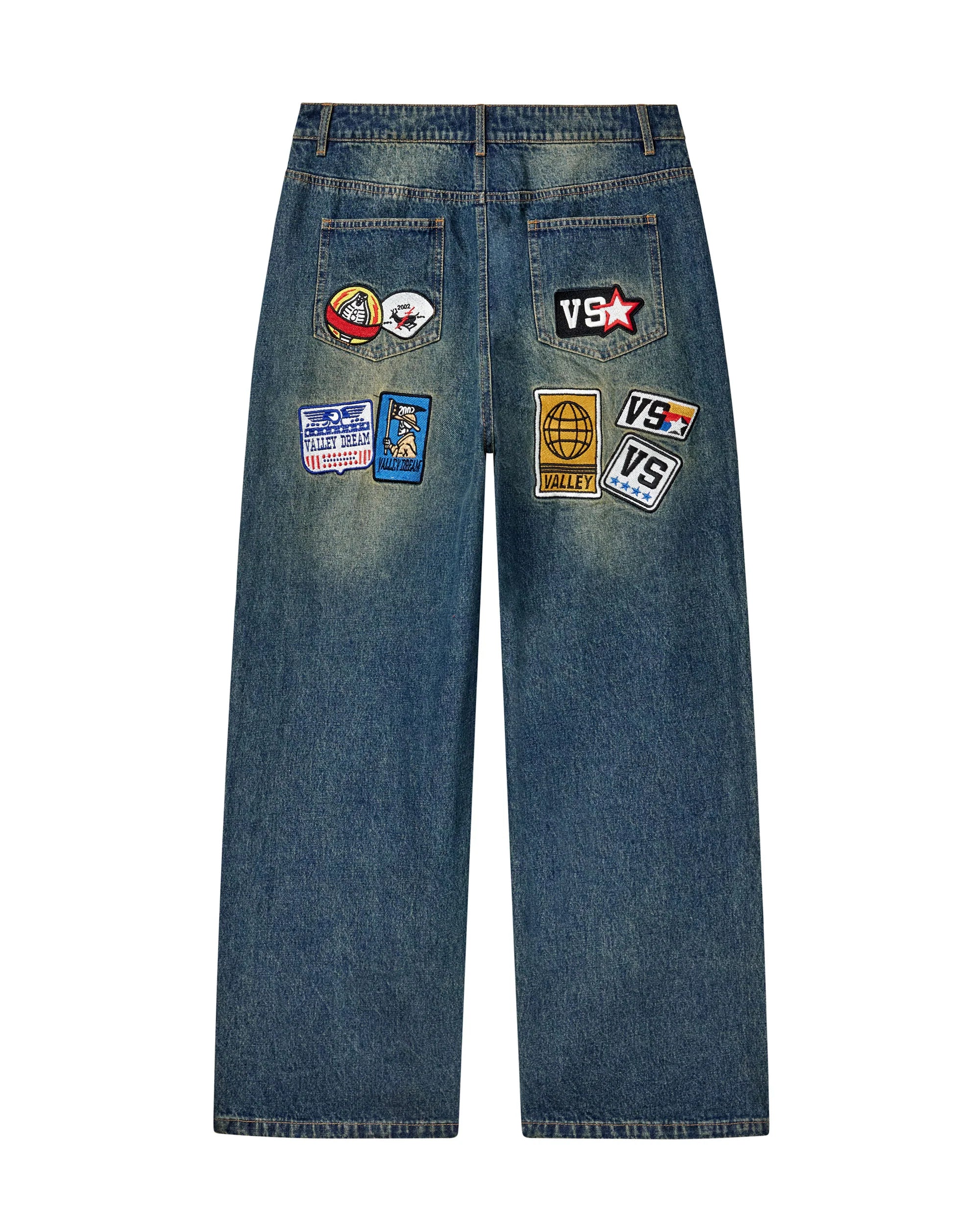 Vale "1980s" Blue Carpenter Pants