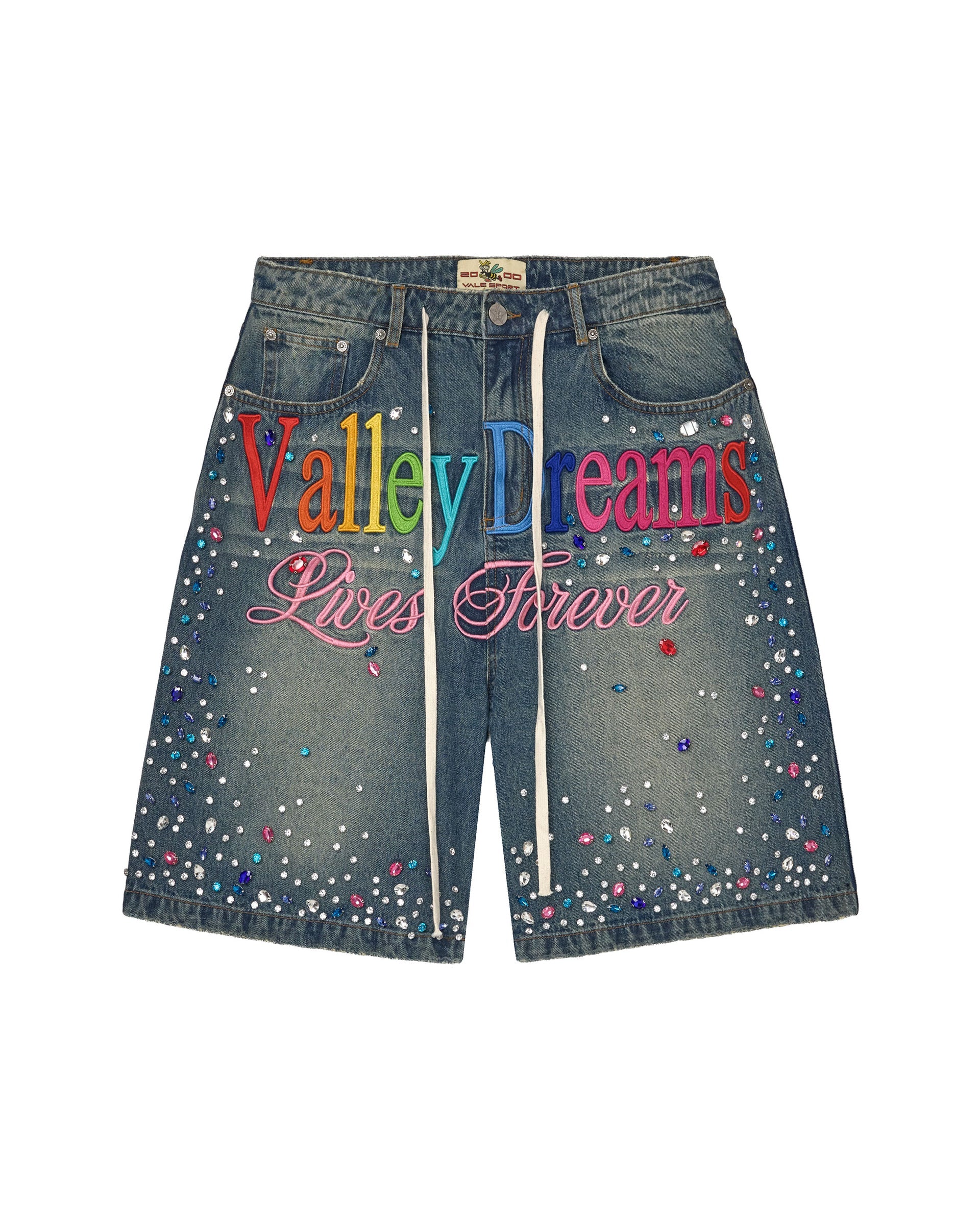 Vale "Ice Cream" Jean Shorts (Blue)