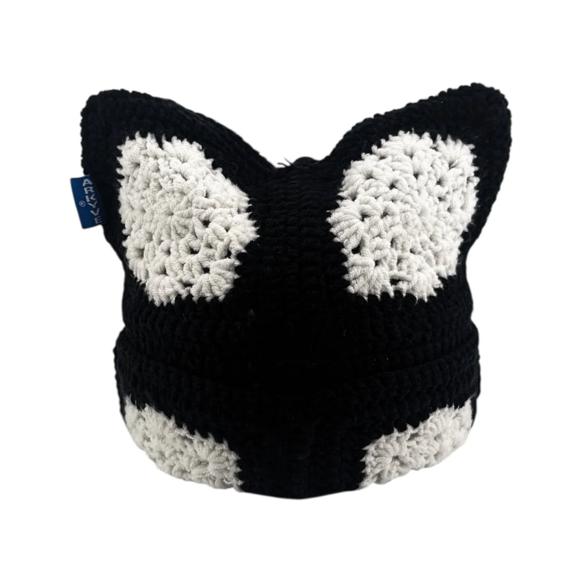 Arkyve "Black/White" Crotchet Hat