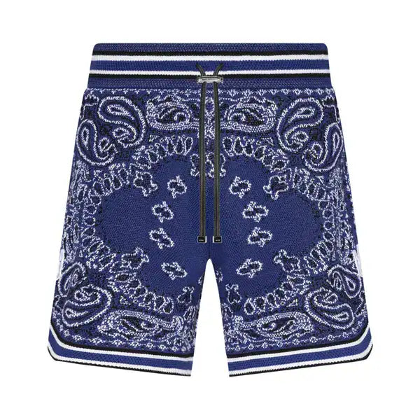 Amiri "Bandana" Blue/Black Shorts