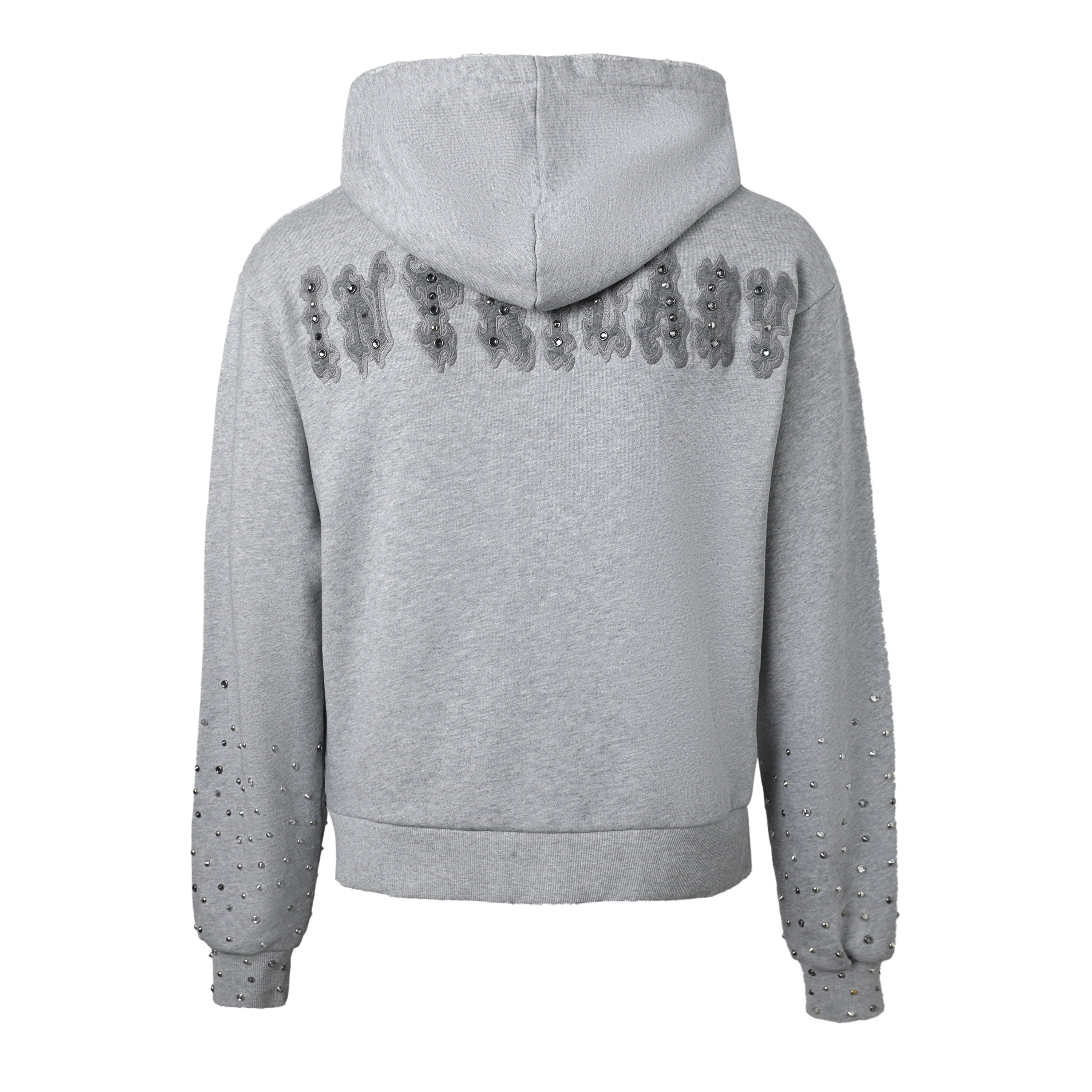 Lost Intricacy "Grey Patch" Zip-Up Hoodie