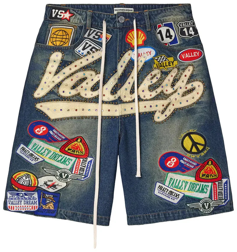 Vale "1980s" Blue Jean Shorts