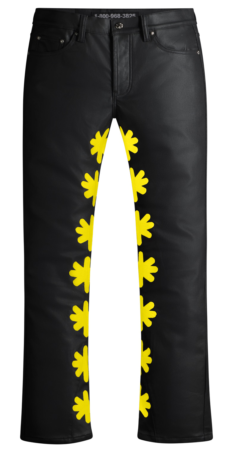 Lost SHDWS Black/Yellow Waxed Jeans
