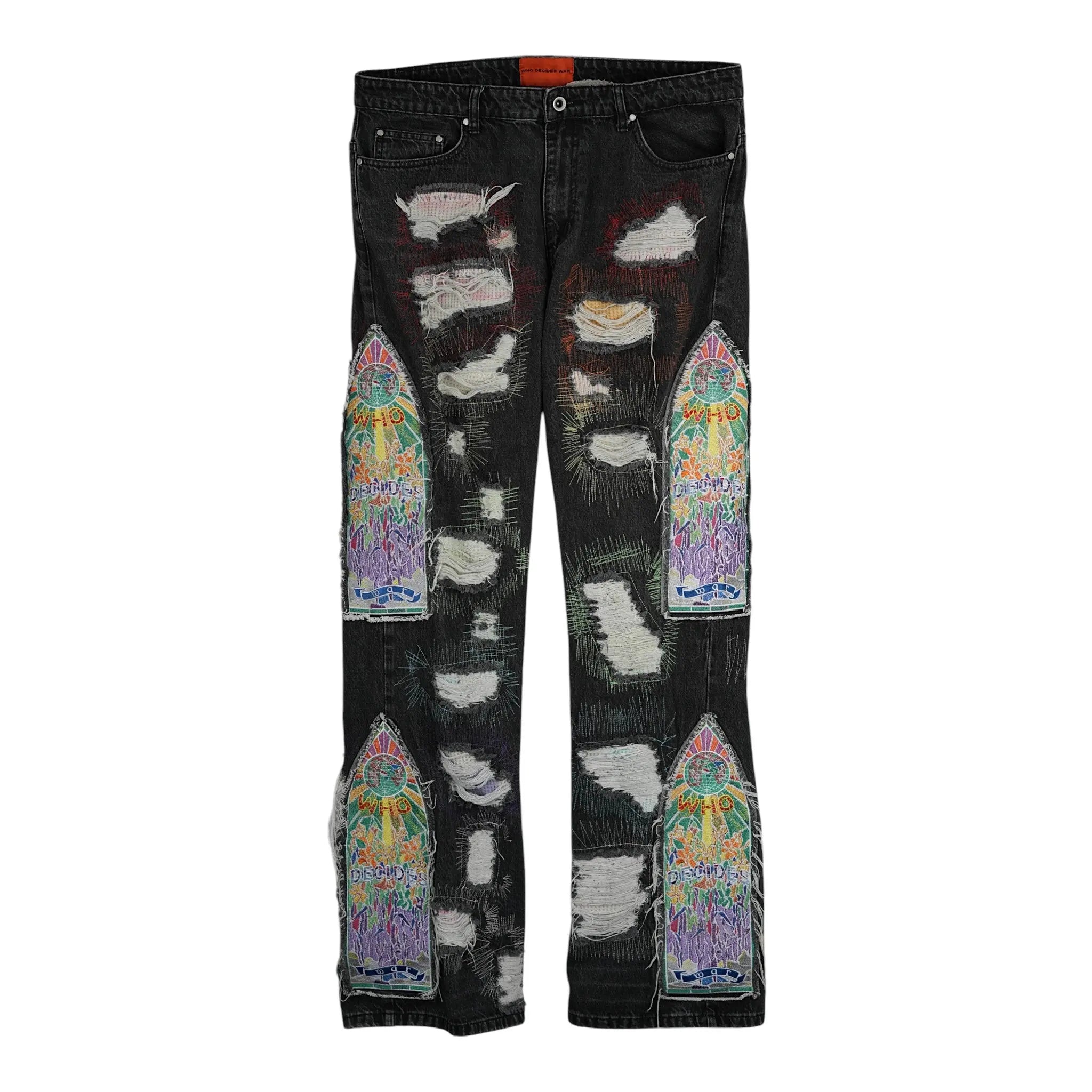 Who Decides War Fusion Black Denim Jeans