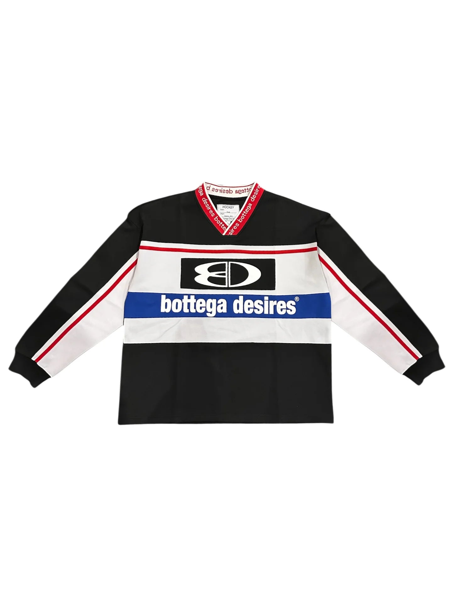 Bottega Desires "Hockey" Black/Red Long Sleeve