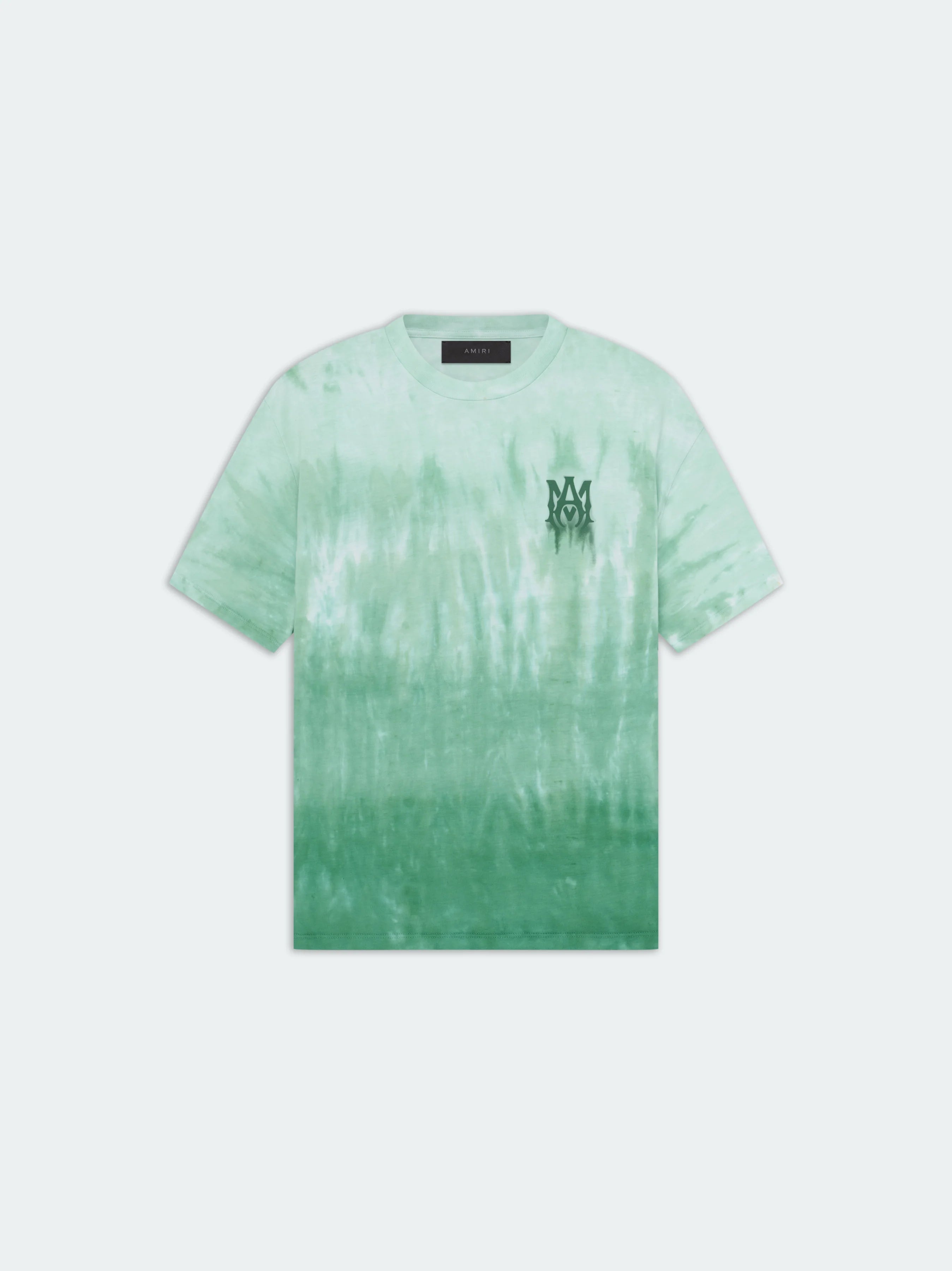 Amiri Green Tie Dye Shotgun Tee