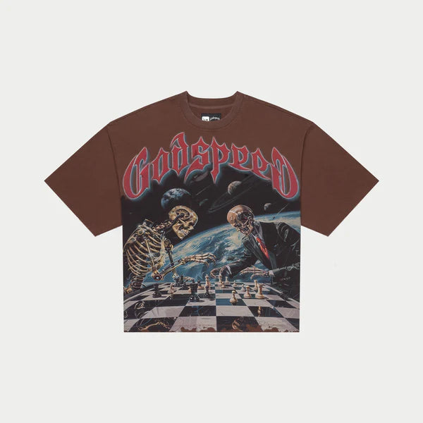 Godspeed "Checkmate" Brown T-Shirt