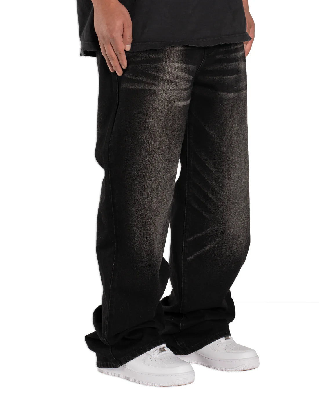 Mintcrew "2001" Black Washed Jeans