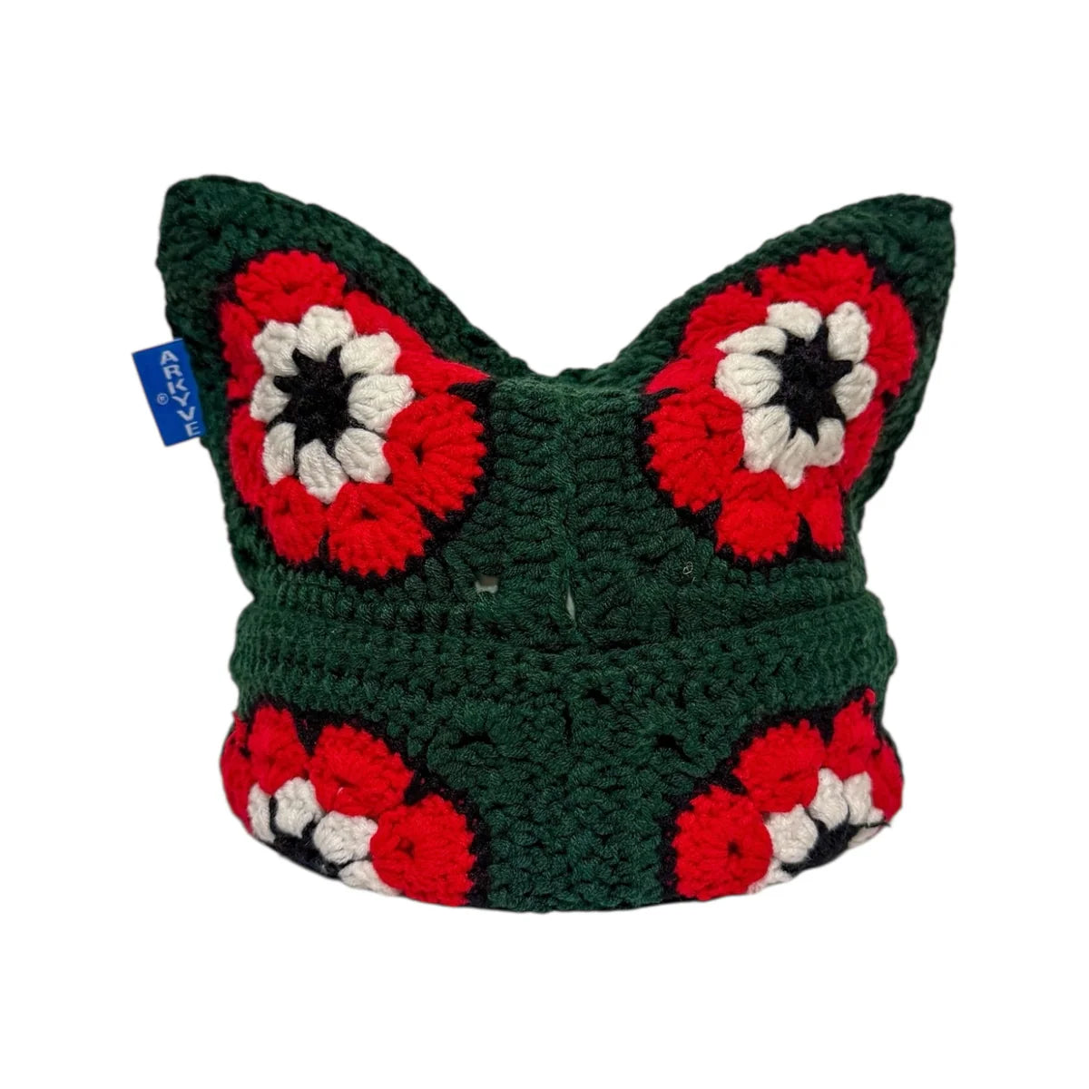 Arkyve "Holly Bloom" Crotchet Beanie