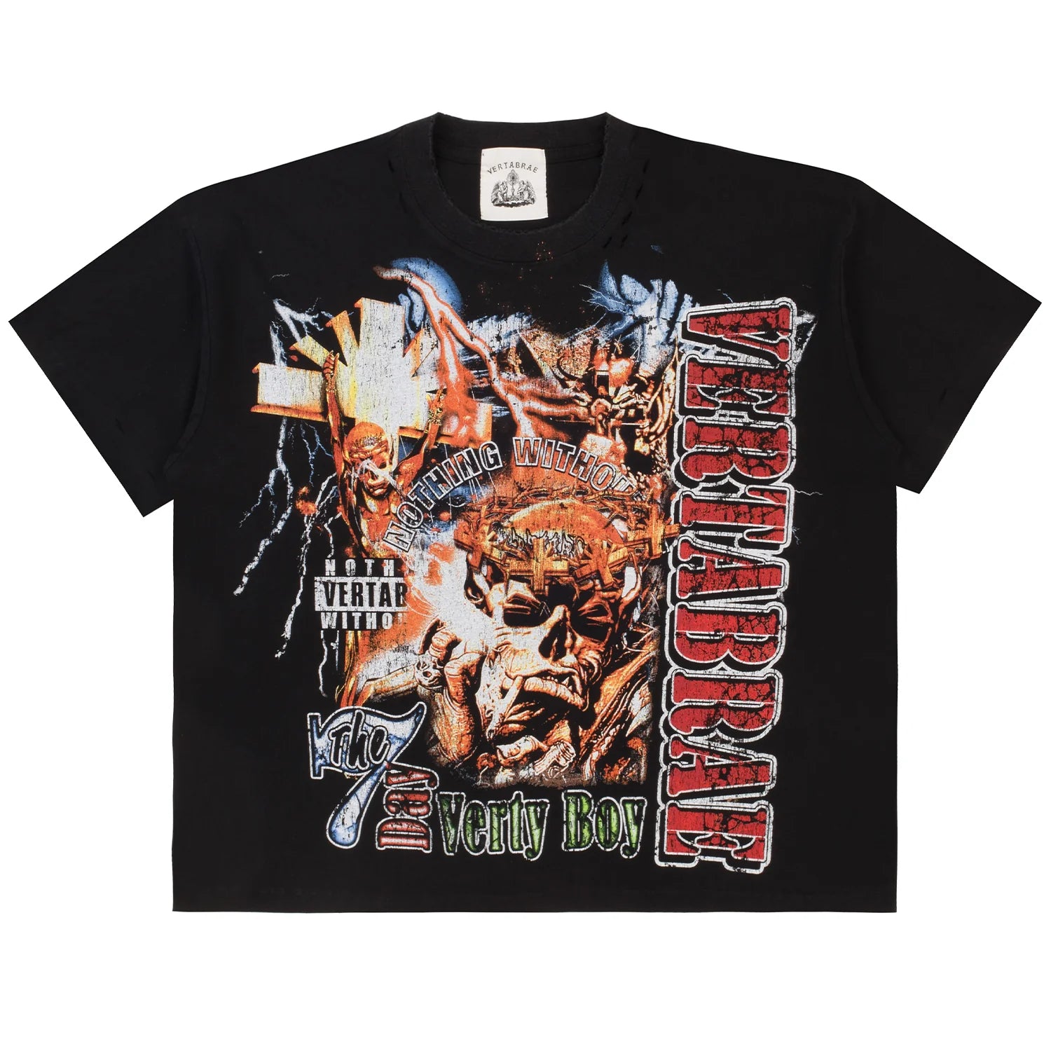 Vertabrae "7 Rap" Black T-Shirt