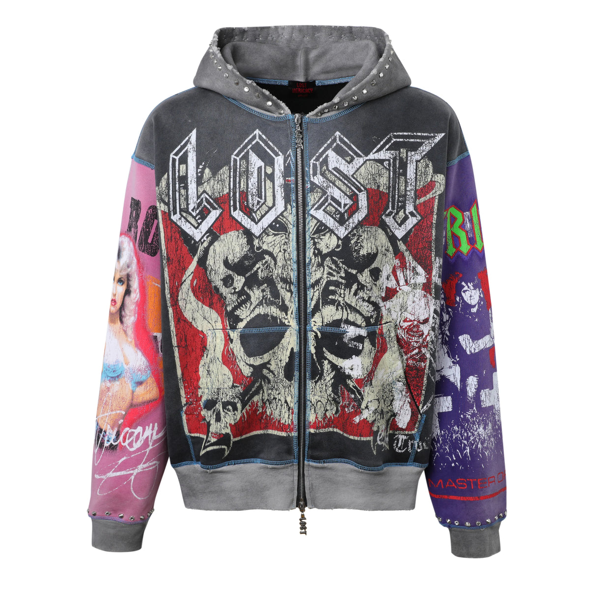 Lost Intricacy "Split World" Zip-Up Hoodie