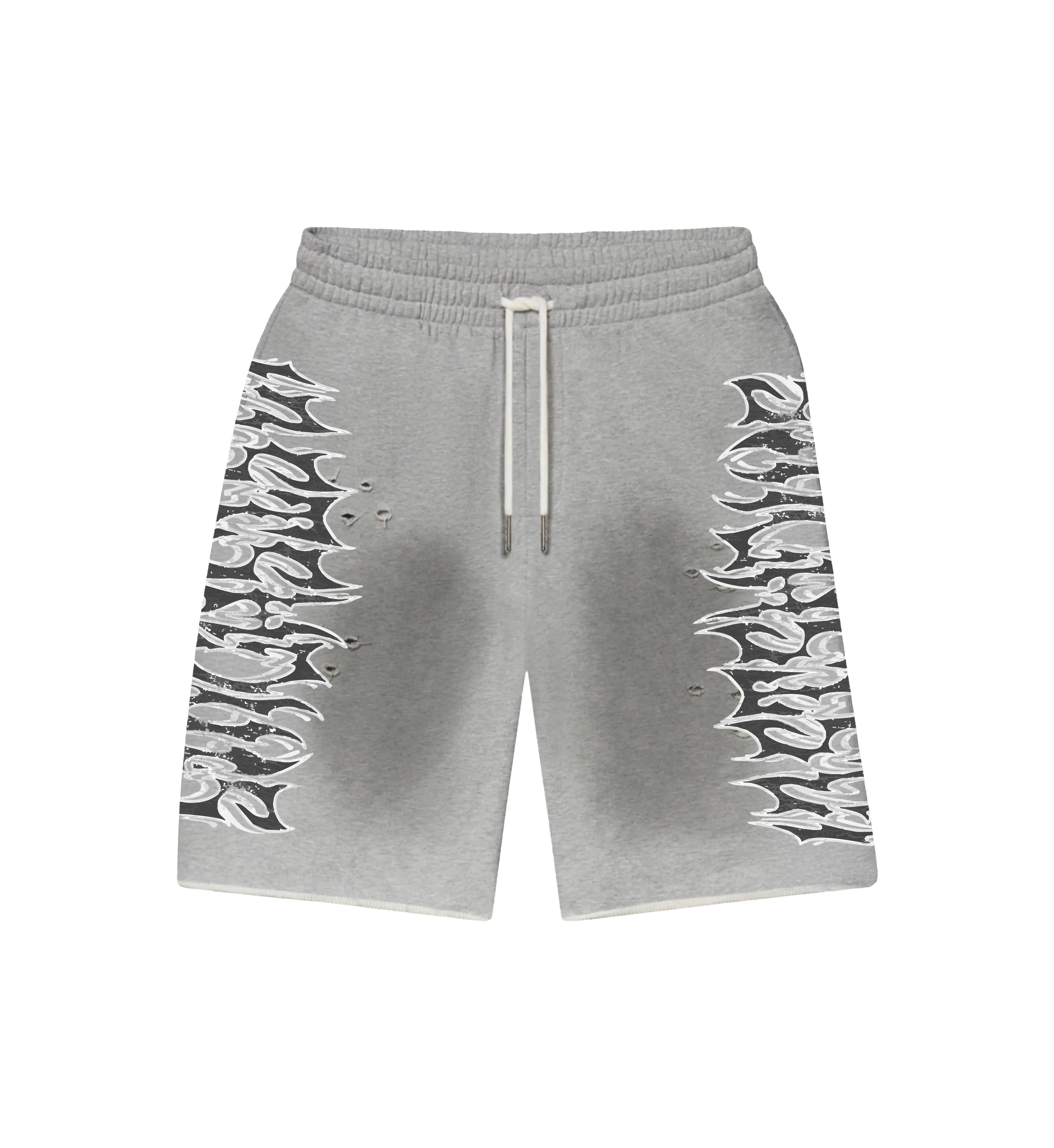 Lost SHDWS "Graphic" Grey Sweat Shorts