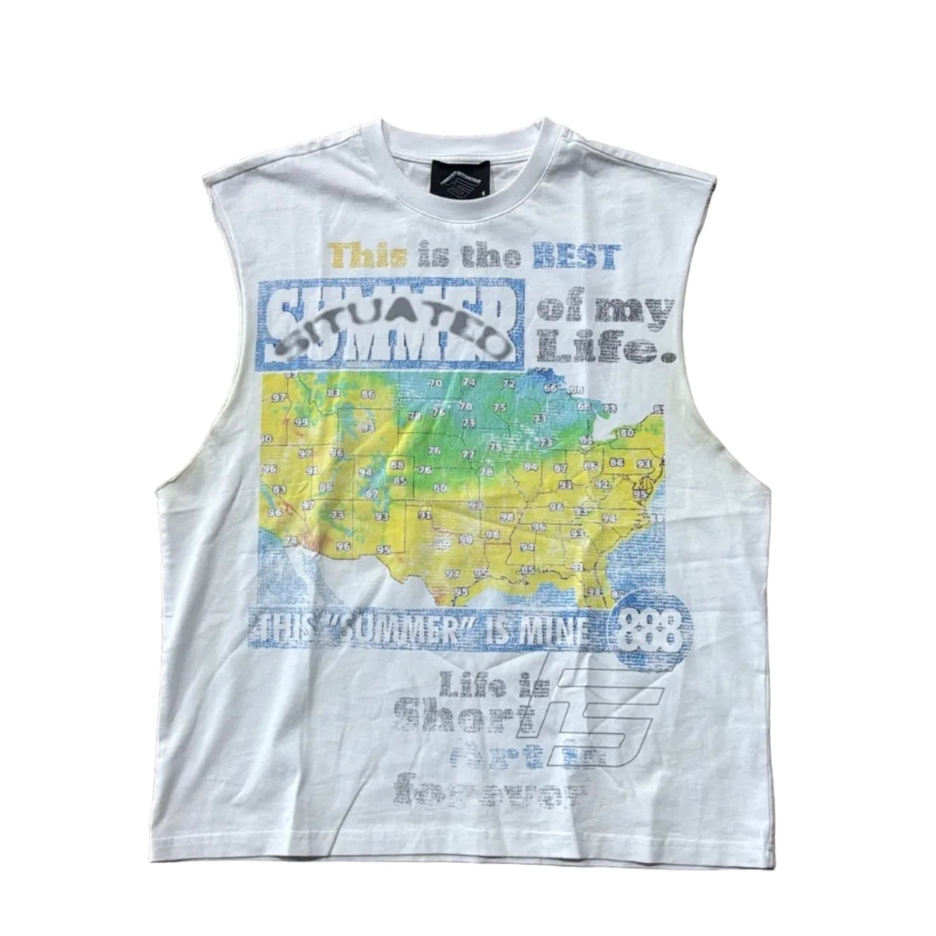 Forever Situated "Weather" Sleeveless T-Shirt