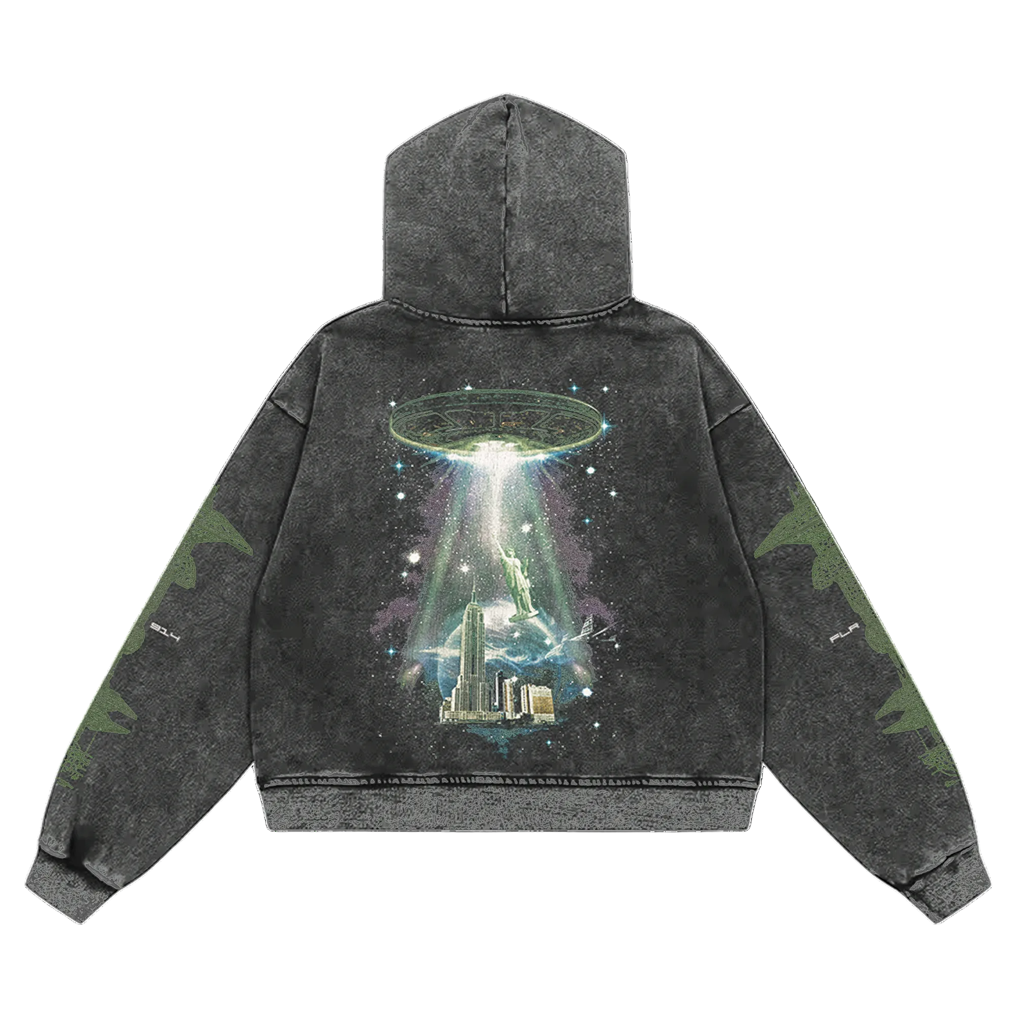 Floor 914 "Alien Invasion" Zip-Up Hoodie