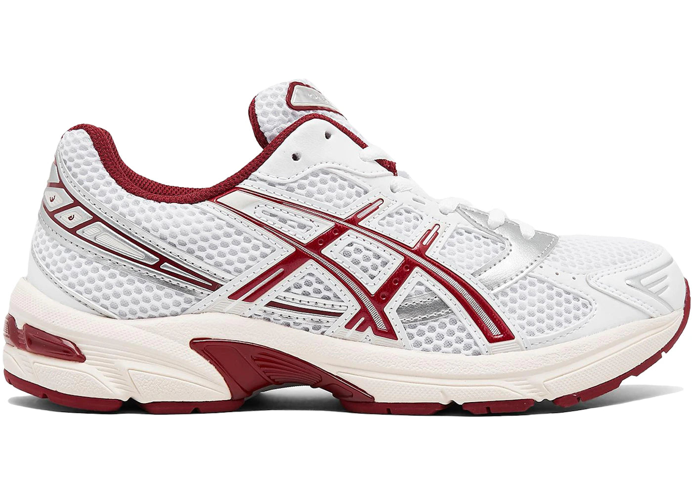 Asics White/Red Dahlia Gel-1130