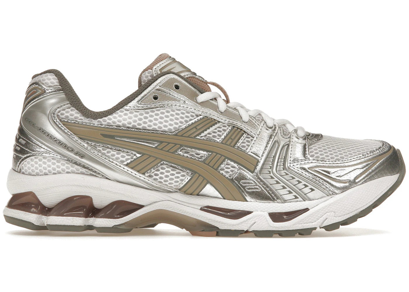 Asics White/Moonrock Gel-Kayano 14