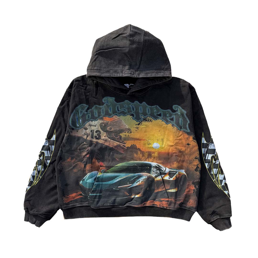 Godspeed "Sunset Drift" Black Pullover Hoodie